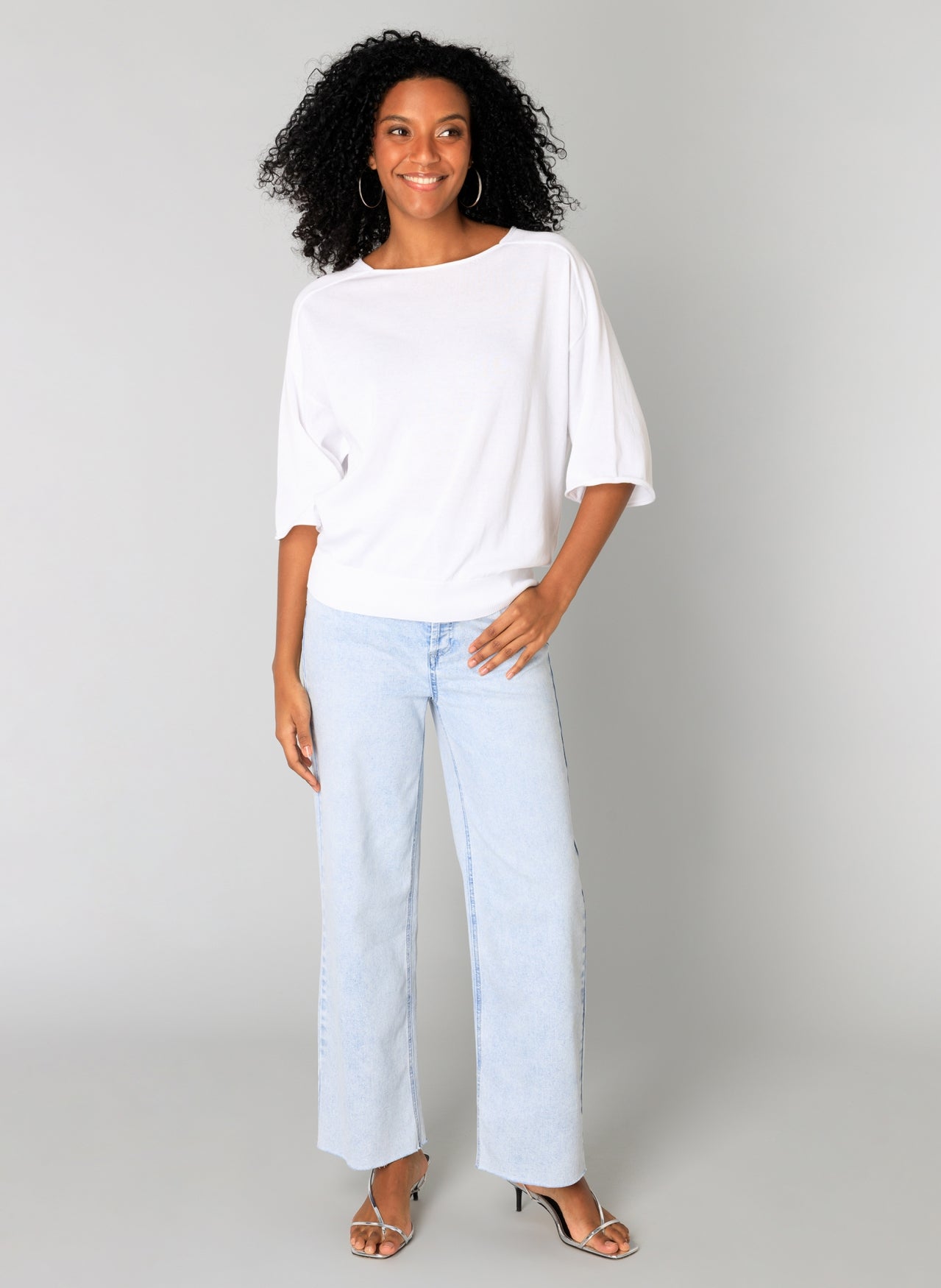 Sanja White Cotton Top - by Yest