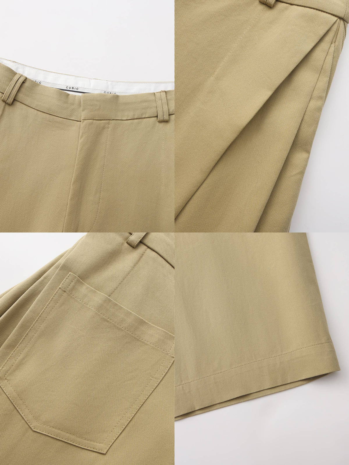 Wide-Leg Tapered Tailored Trousers
