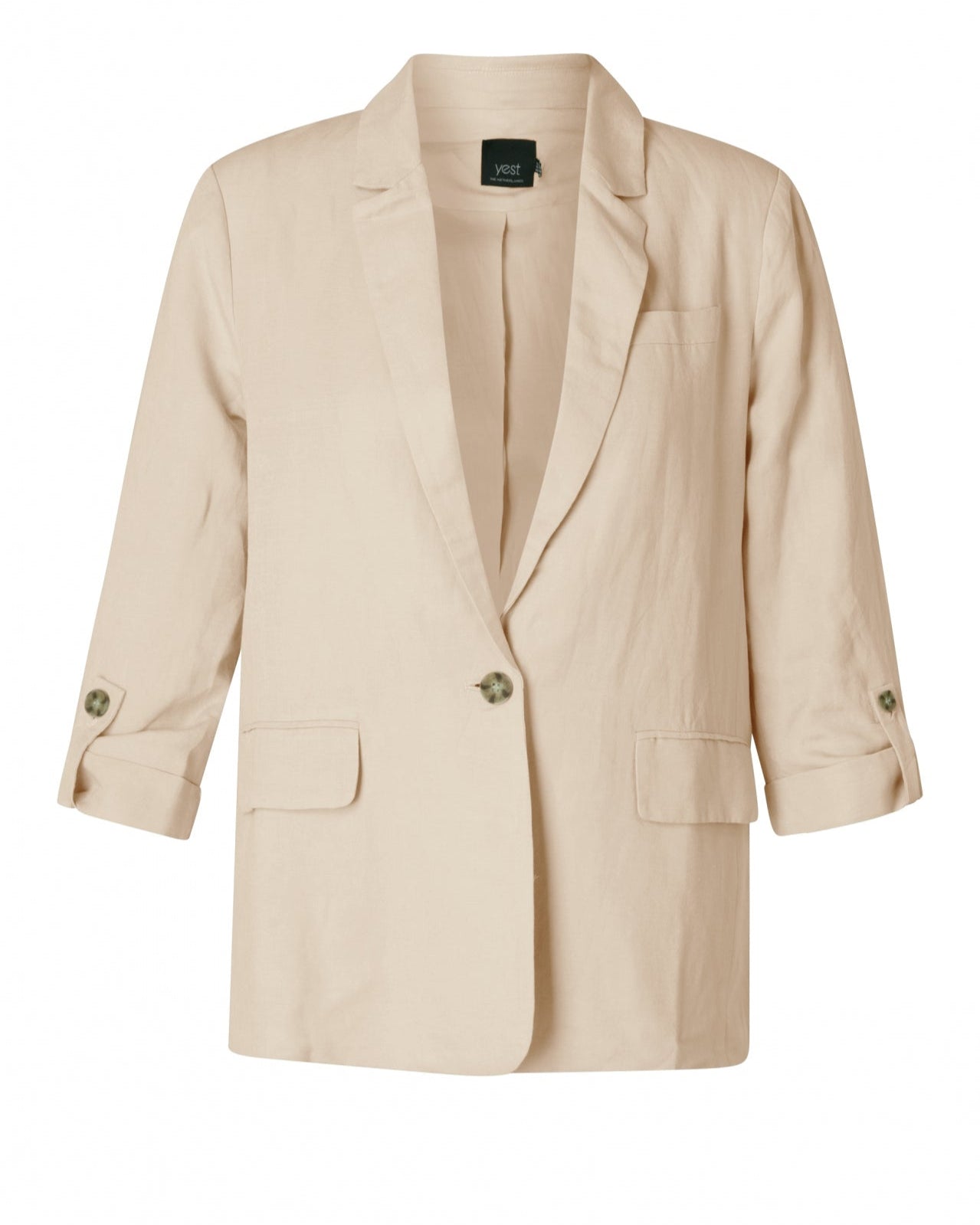 Gitte Linen Blend Blazer - Sand