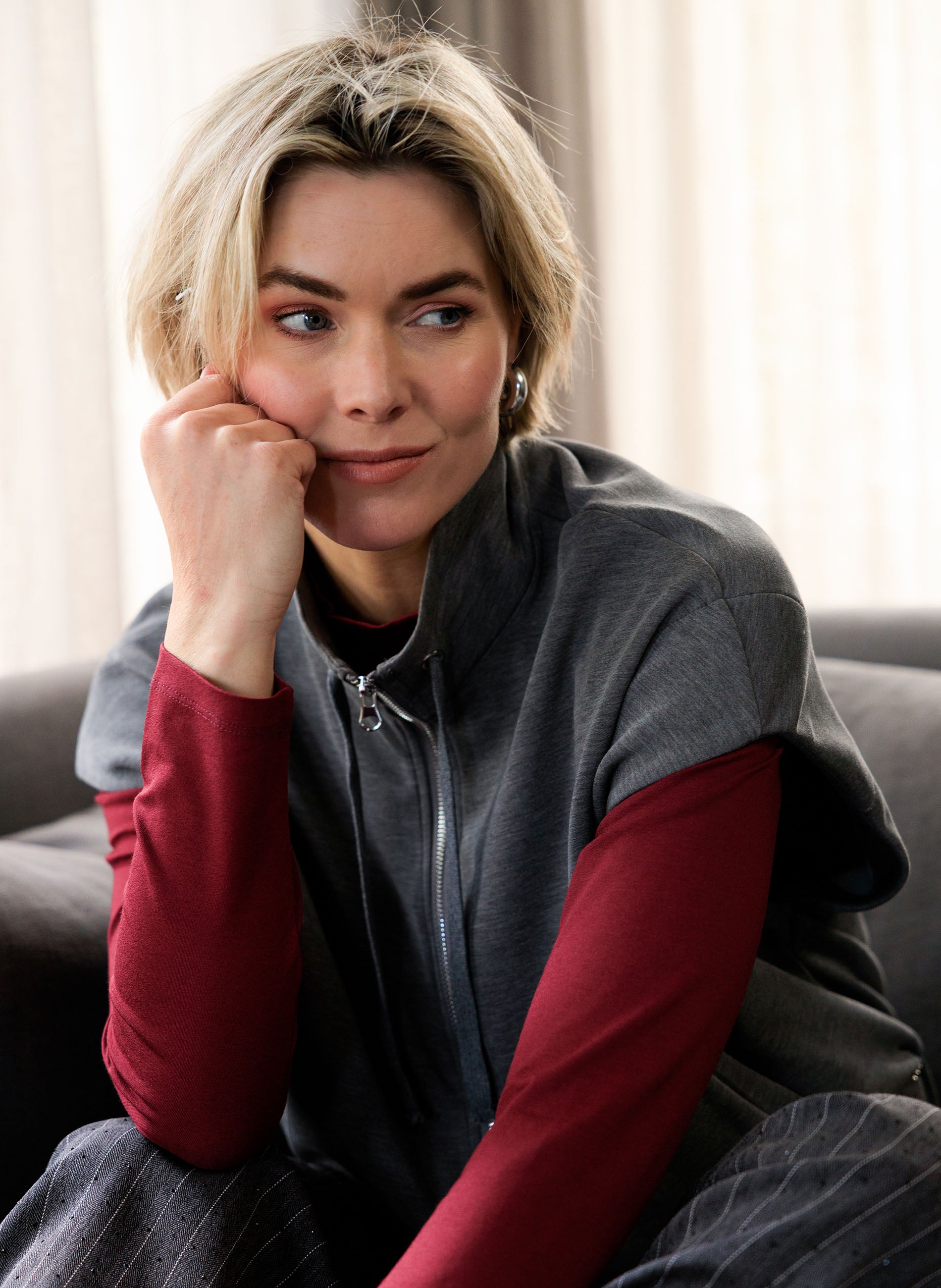 Alysia Jersey Cardigan/Jacket - by Ivy Beau