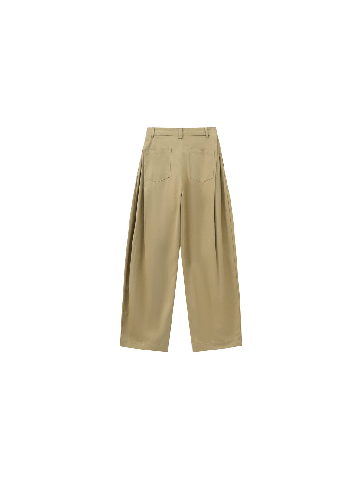 Wide-Leg Tapered Tailored Trousers
