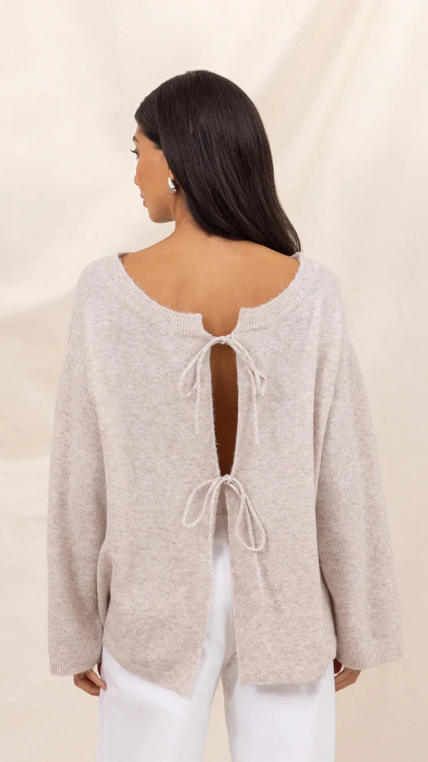 Erin Reversible Sweater - Cloud - by Charli