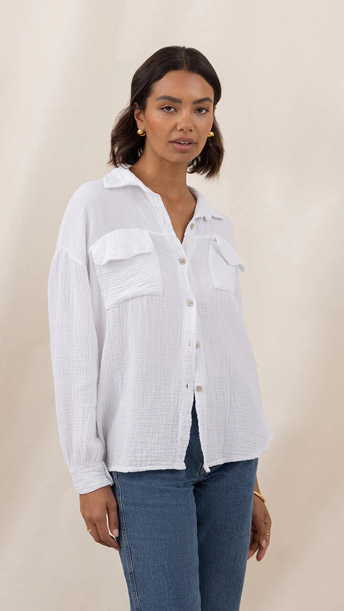 Antoneta Shirt - White - by Charli