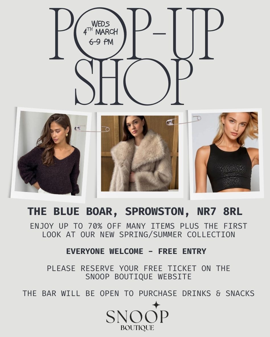 POP-UP SHOP - THE BLUE BOAR SPROWSTON