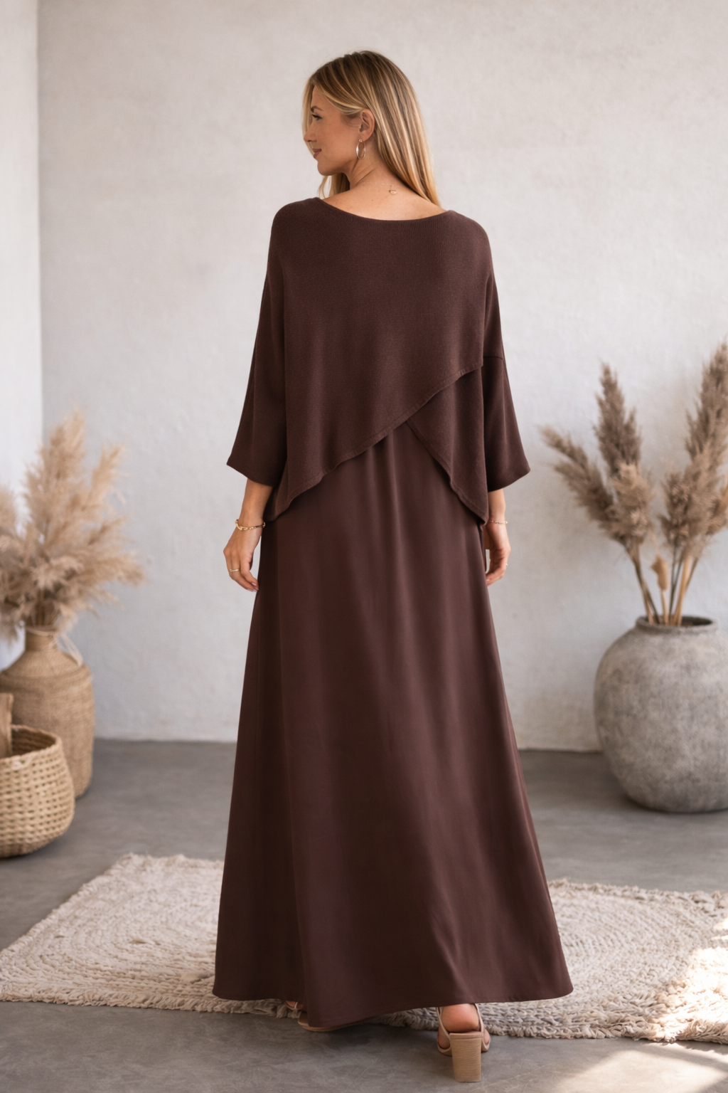 Florie Cross Front Shoulder Jumper Dress