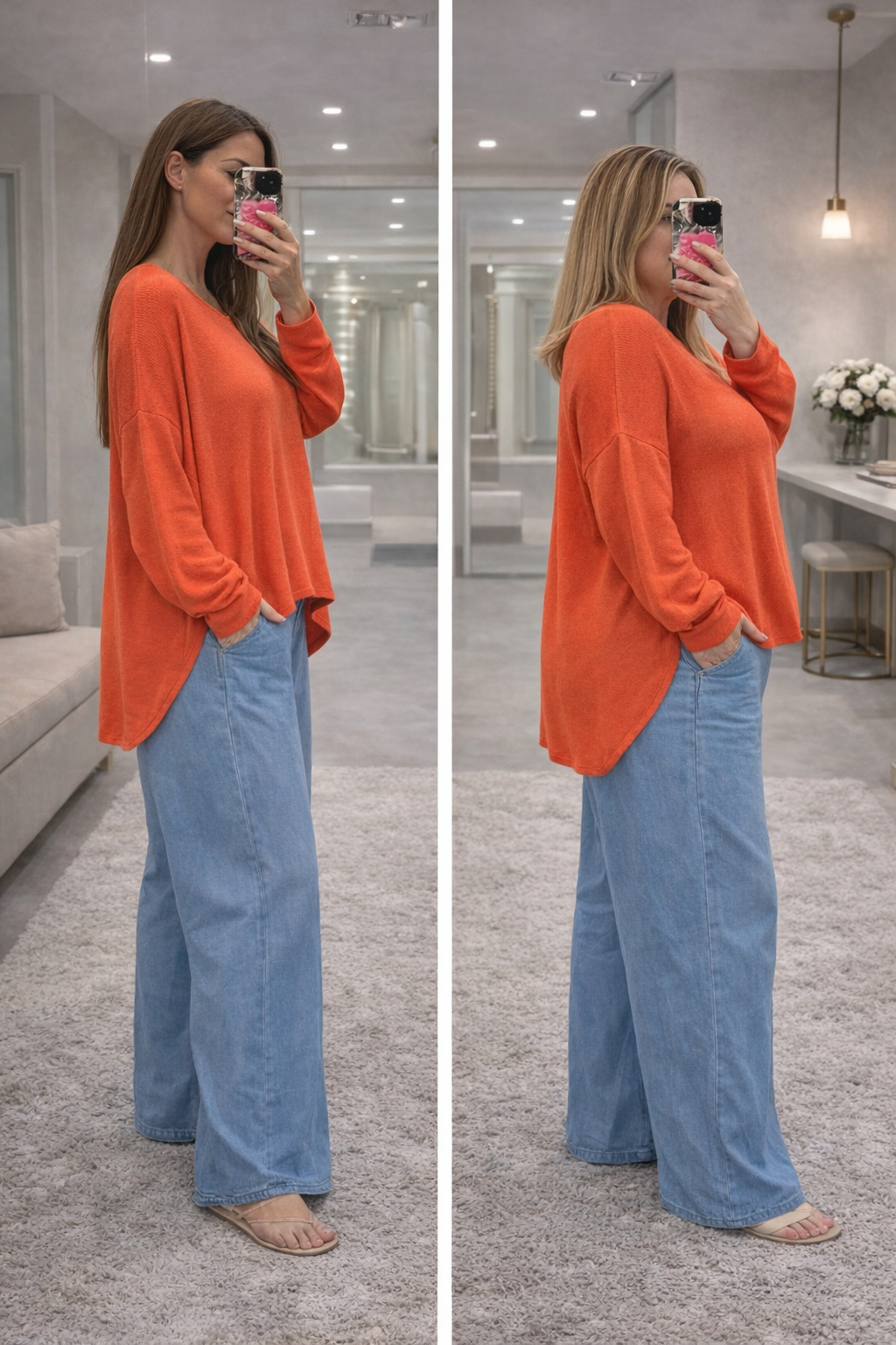 Beau Dipped Hem Jumper