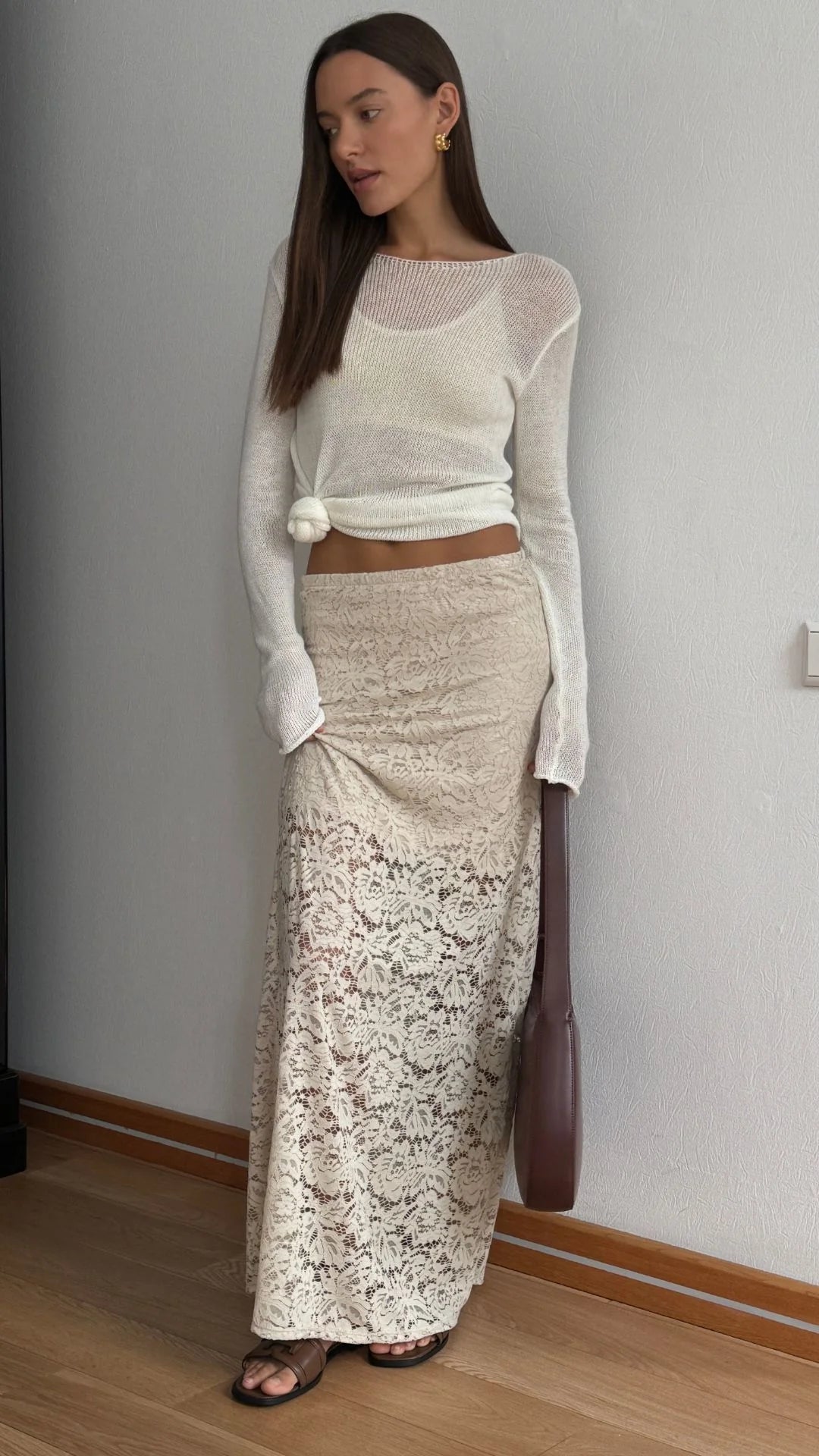 Lace Skirt - Cream