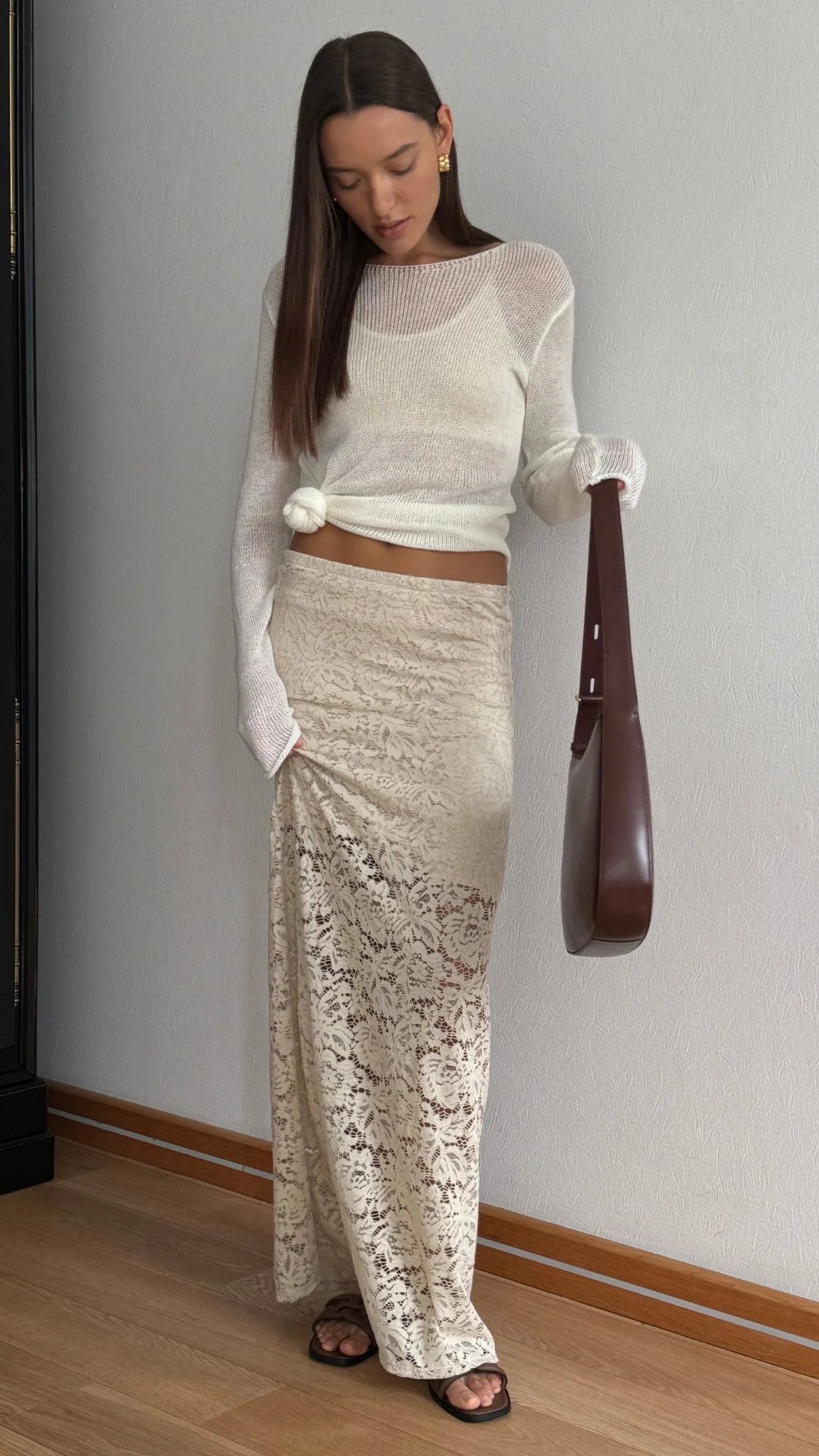 Lace Skirt - Cream