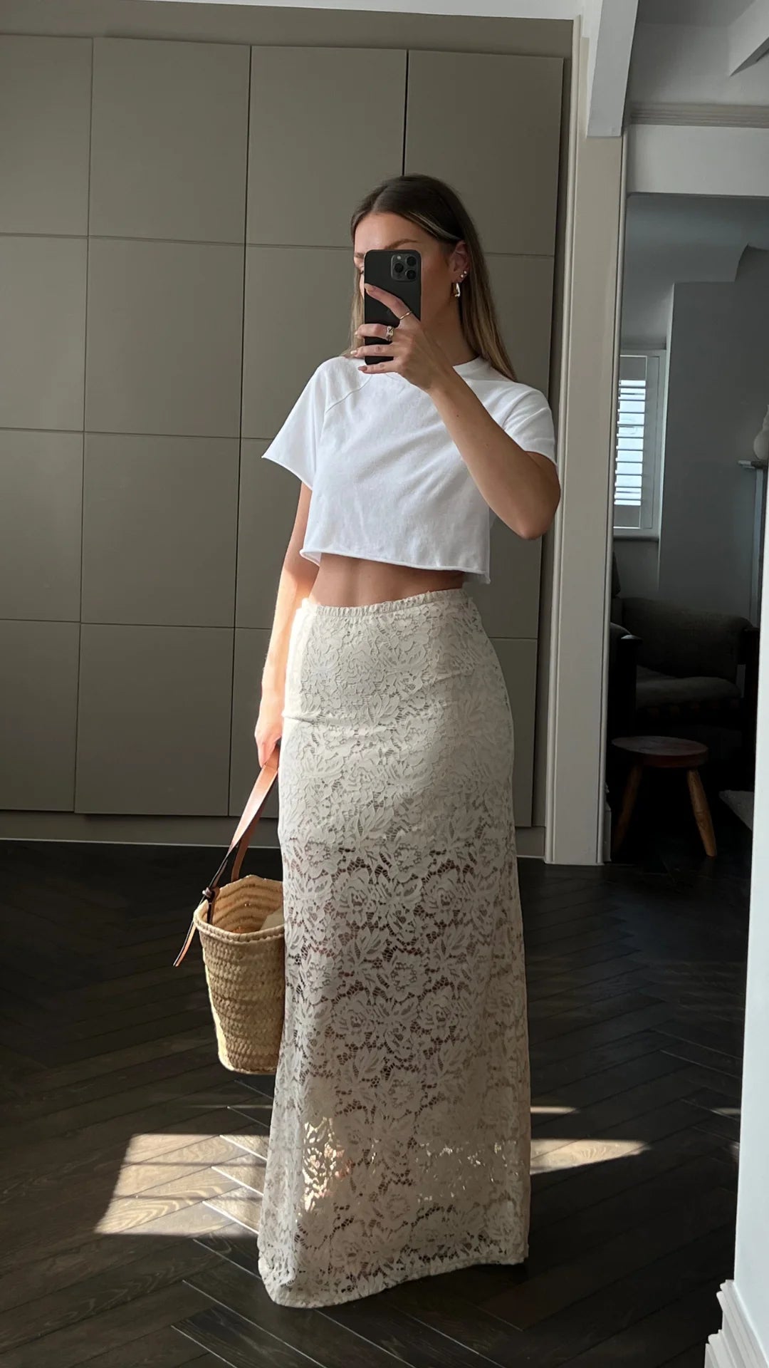 Lace Skirt - Cream