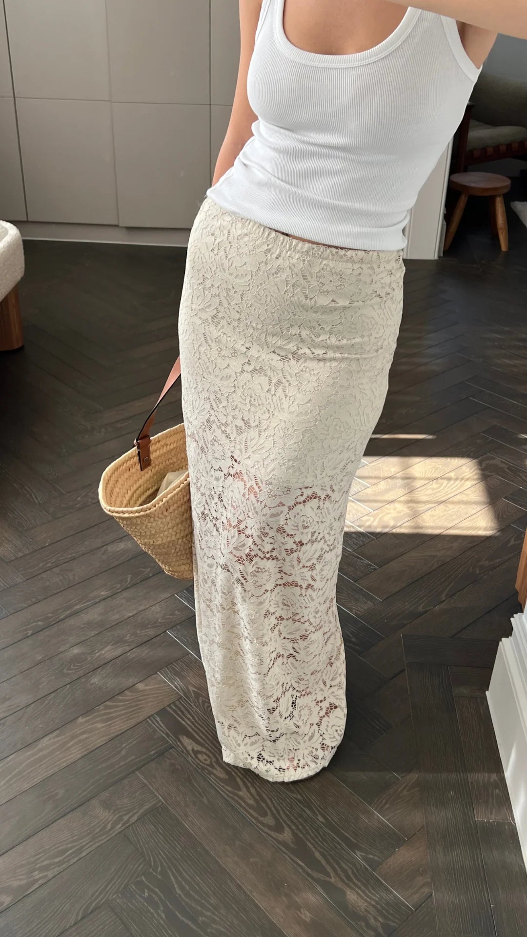 Lace Skirt - Cream