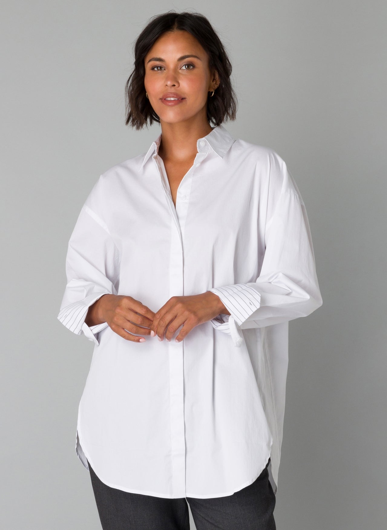Ofje Long White Shirt - by Yest