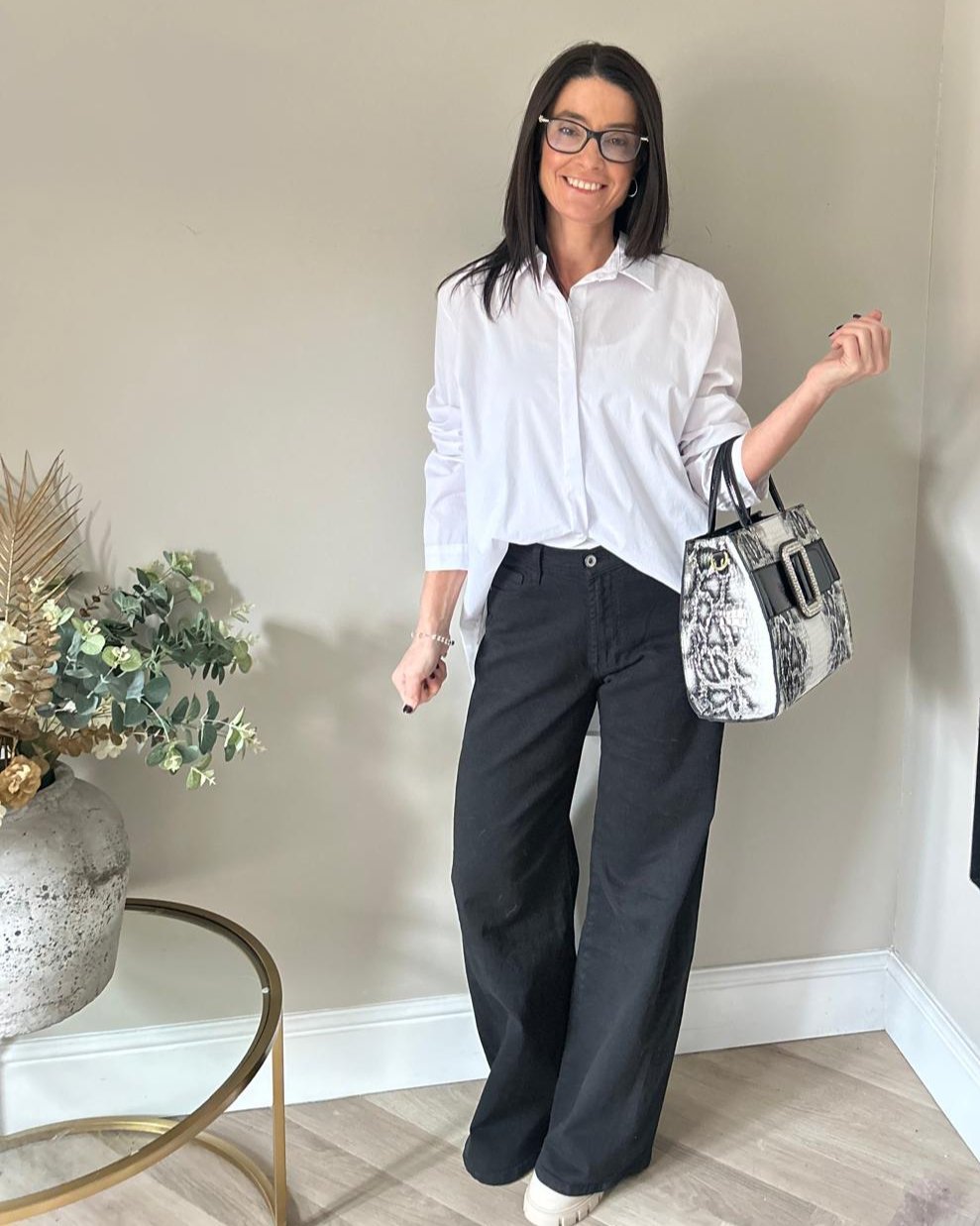 Capo Soft Wide Leg Jeans - Black