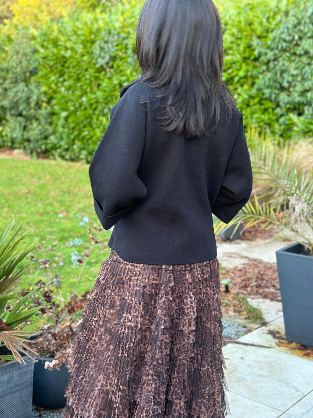 Black Cropped Coat