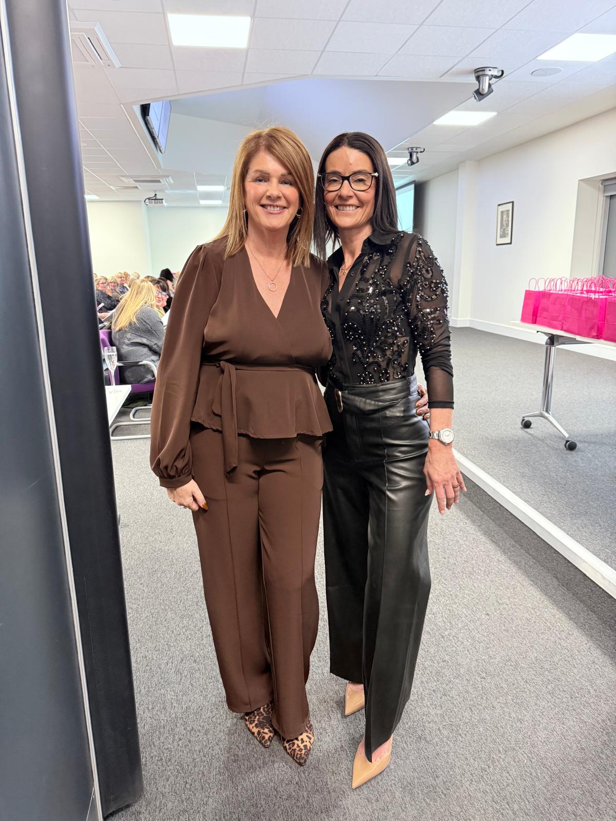 Lauren Faux Leather Wide Leg Trousers