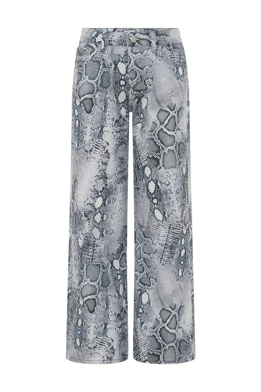Zavier Straight Leg Jeans - Steel Viper - by Runaway