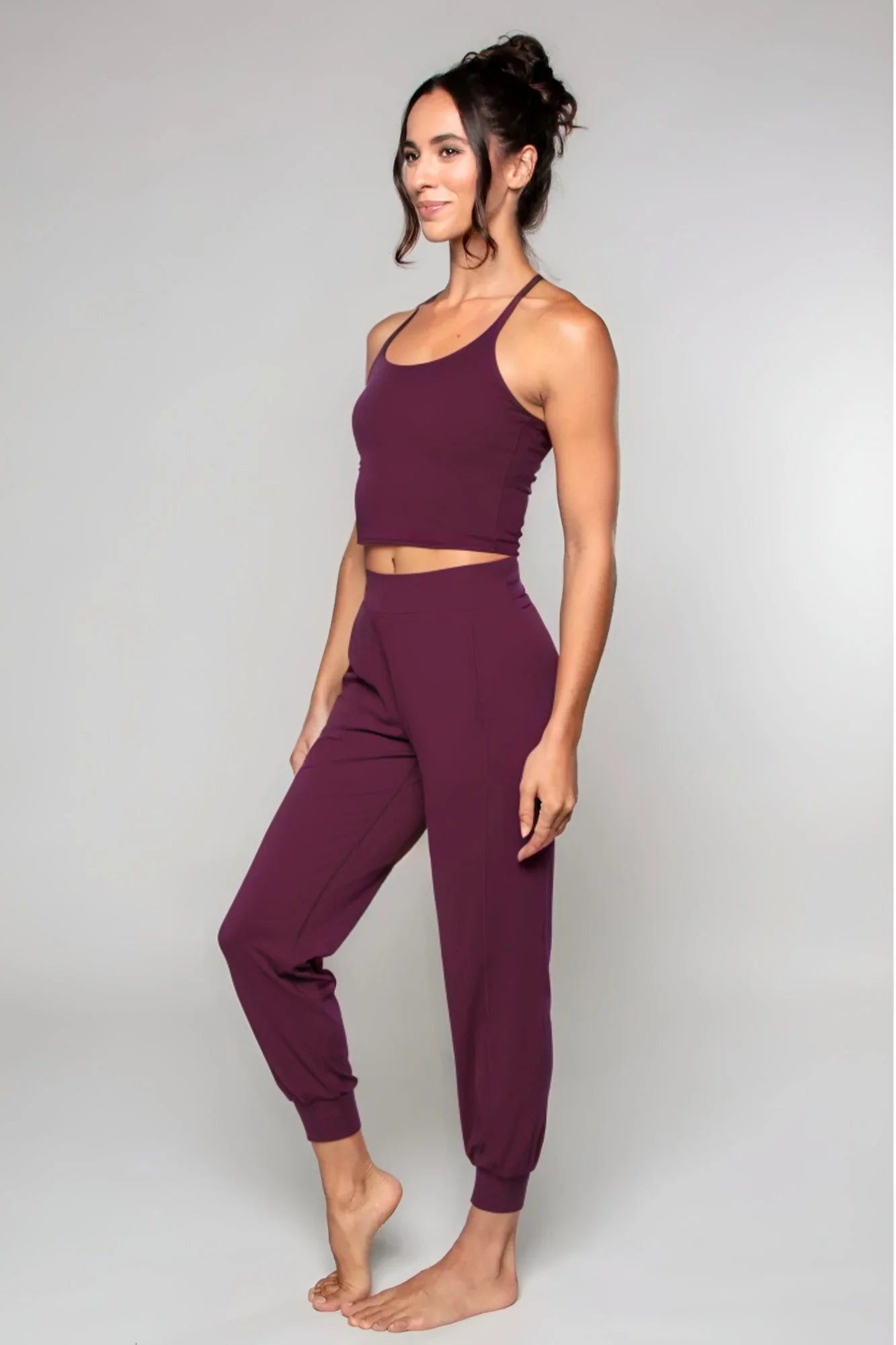 Airsoft Racerback Tank - Black Cherry - by Born Nouli