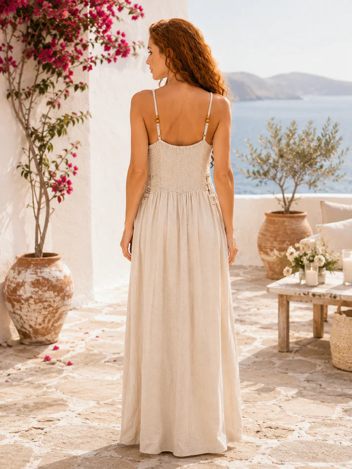 Sienna Linen Blend Maxi Dress