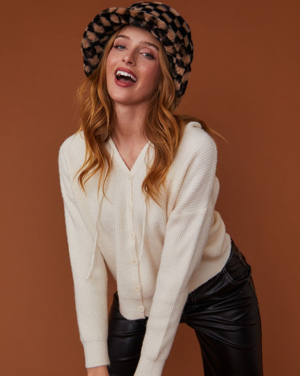 Knitted Banana Peel Cardigan - Cream