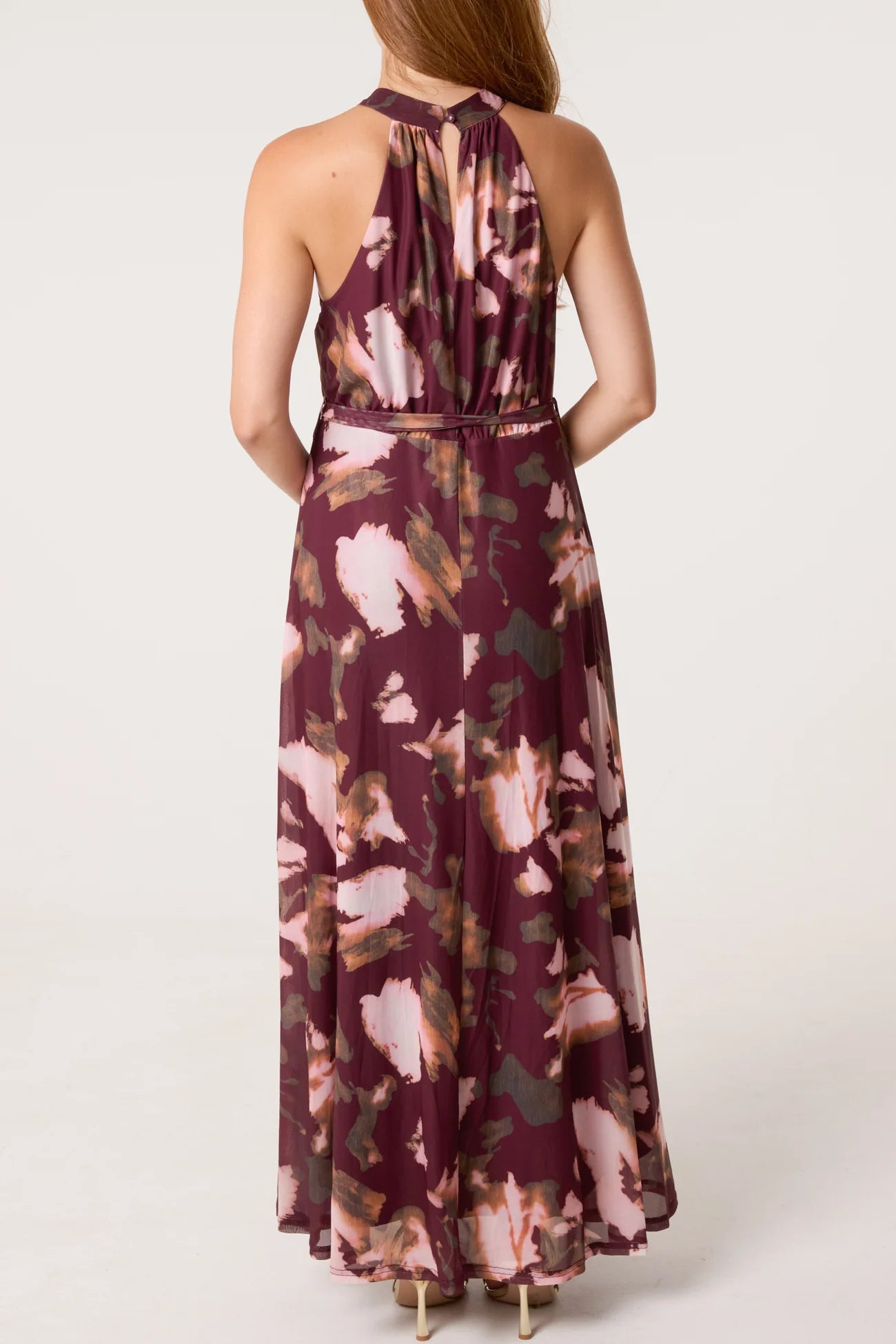 Margot Maxi Dress - Claret Mix