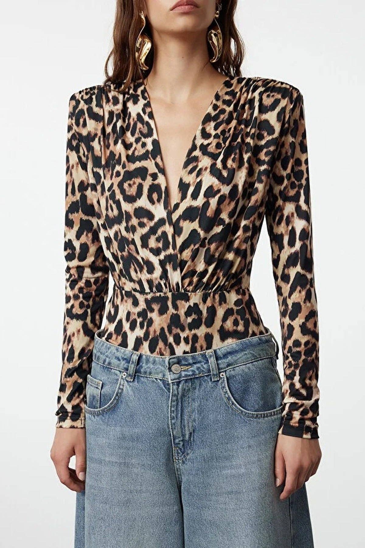 Orla Double-Breasted Knit Sandy Bodysuit