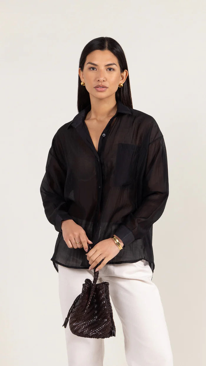 Ines Shirt - Black - by Charli