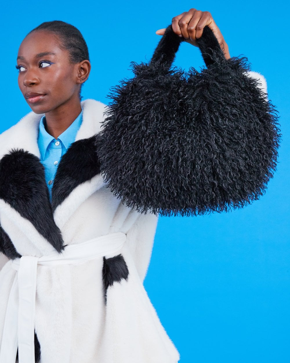 Bamboo Eco Faux Fur Bag - by Jayley