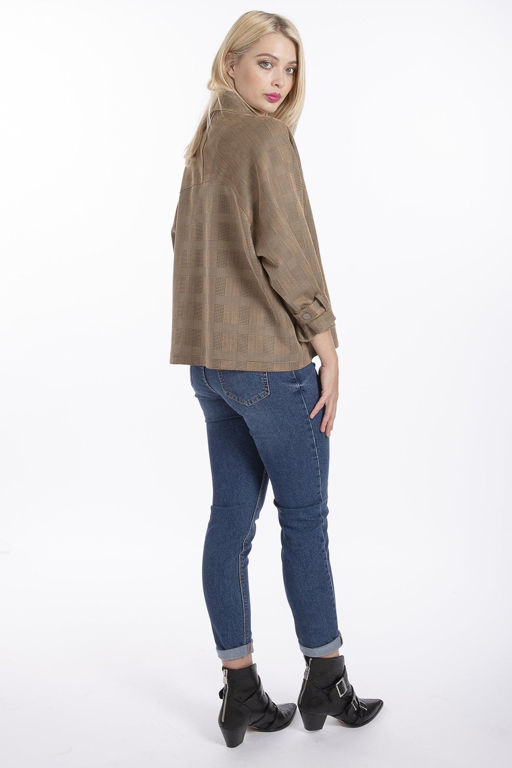 Mocha Luxury Faux Suede Jacket