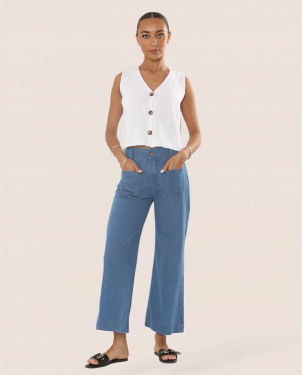 Amy Wide Leg Four Pocket Jean