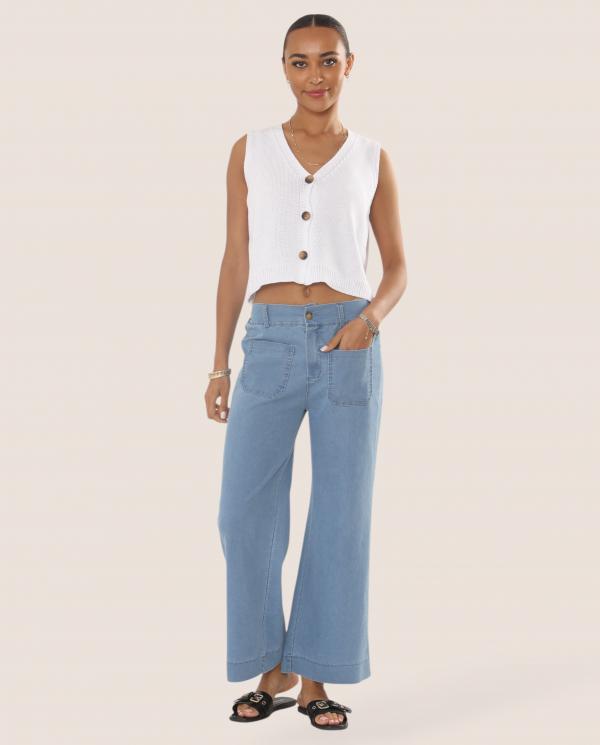 Amy Wide Leg Four Pocket Jean