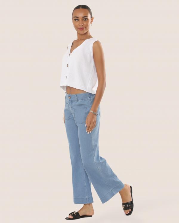 Amy Wide Leg Four Pocket Jean