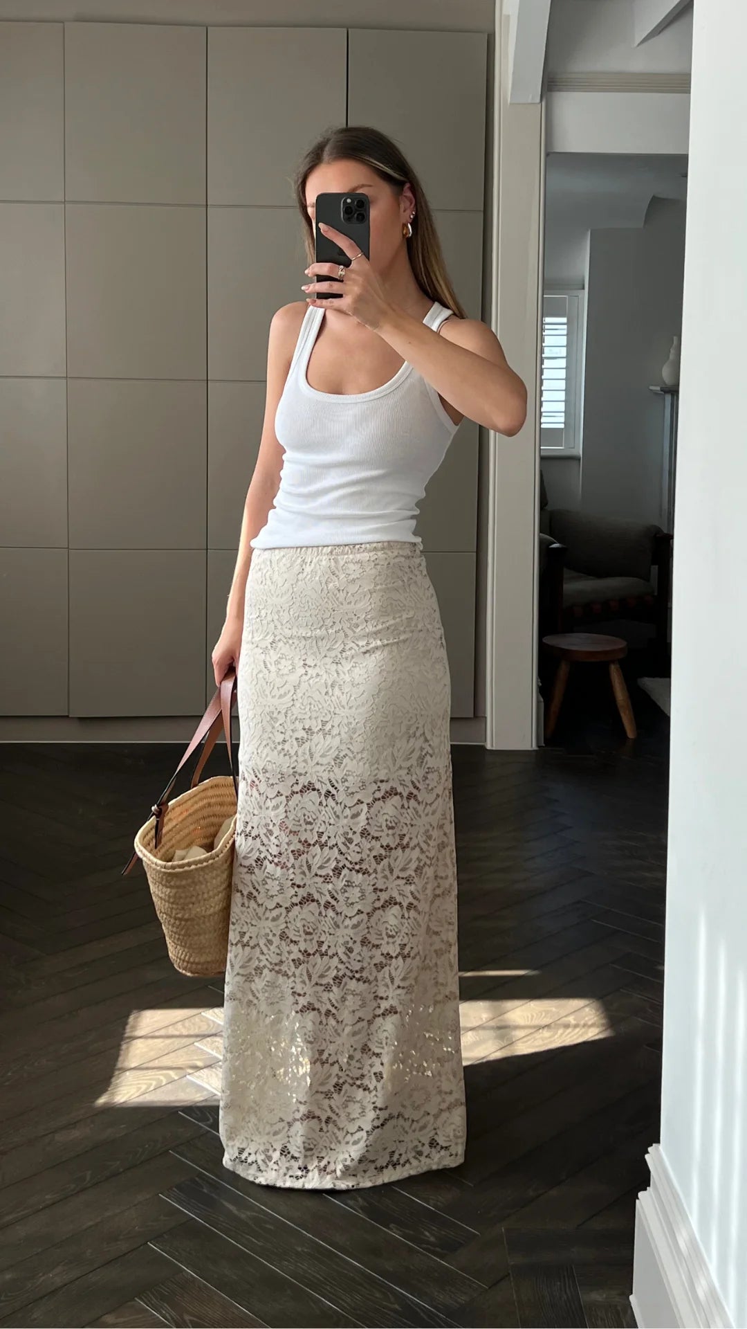 Lace Skirt - Cream