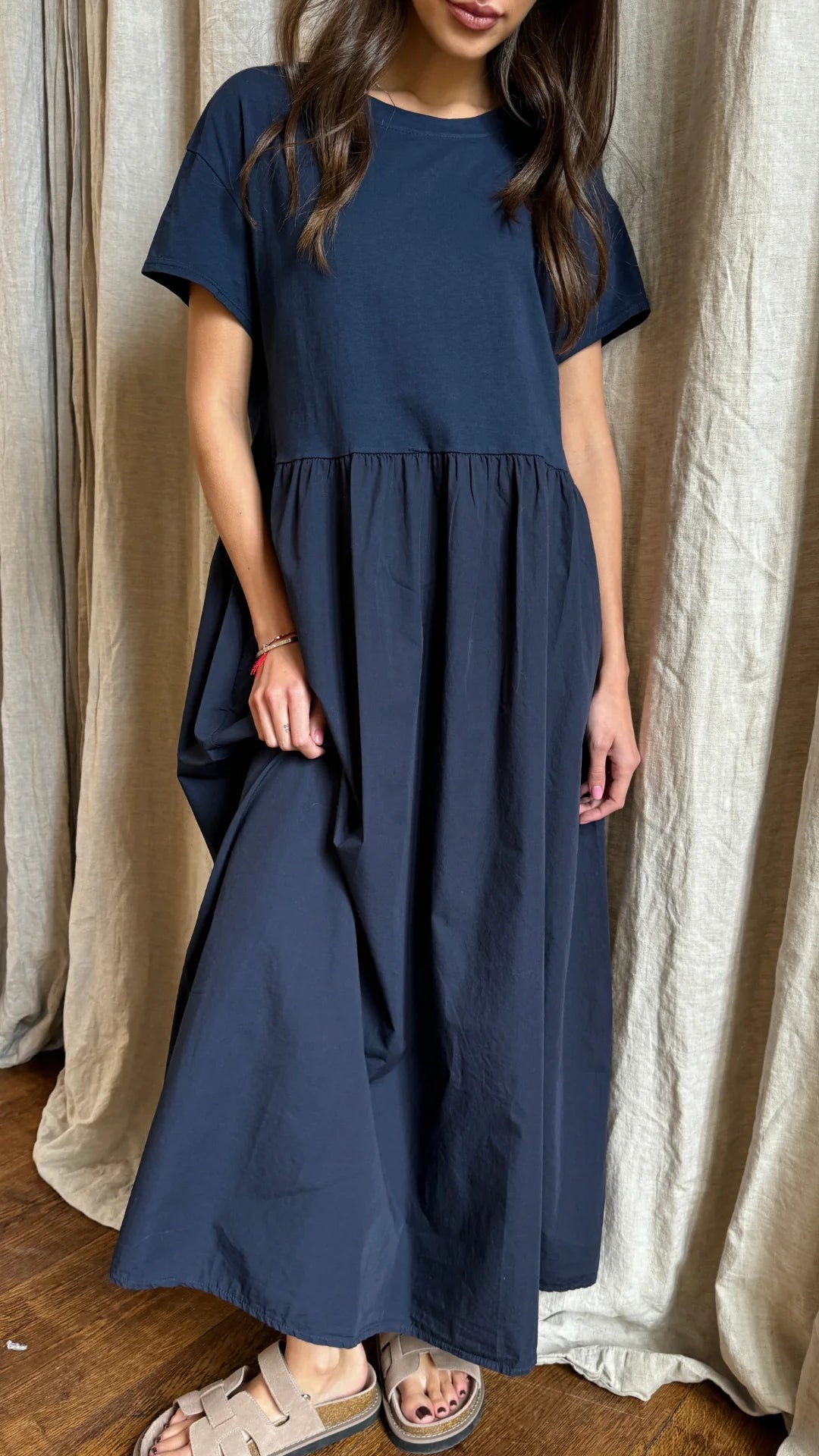 Marissa Maxi Dress - Navy - by Charli