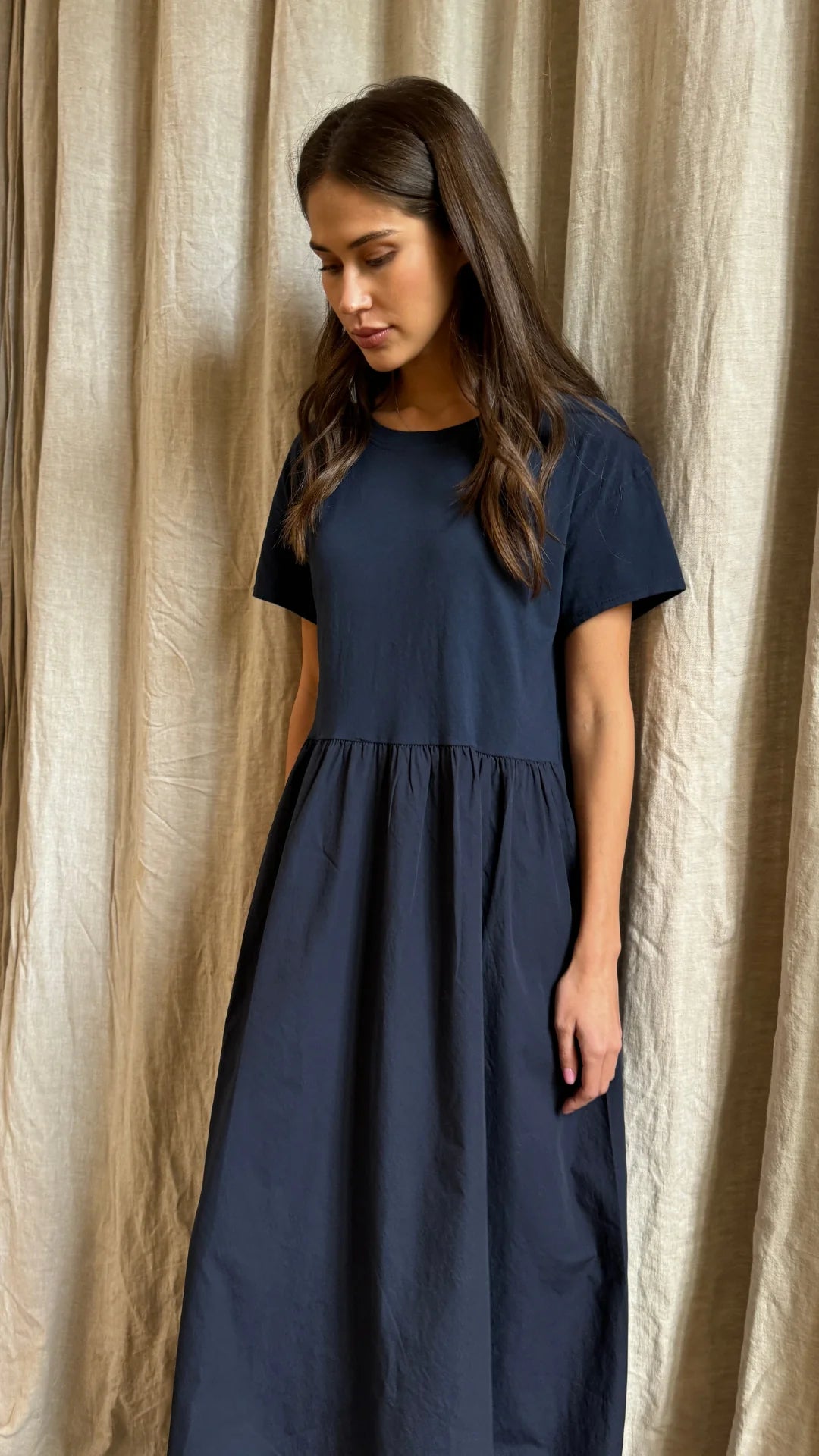 Marissa Maxi Dress - Navy - by Charli