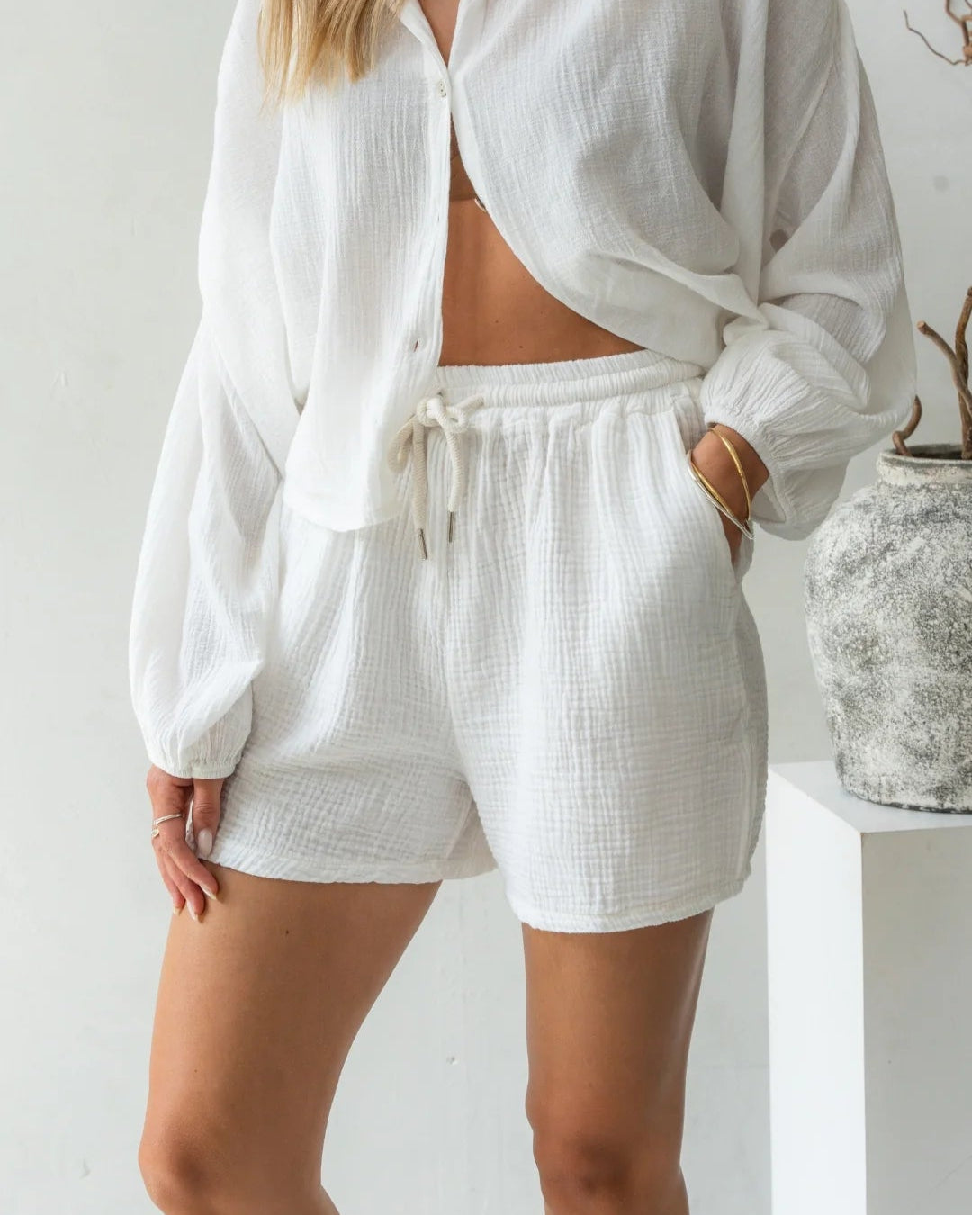 Anais Shorts - White