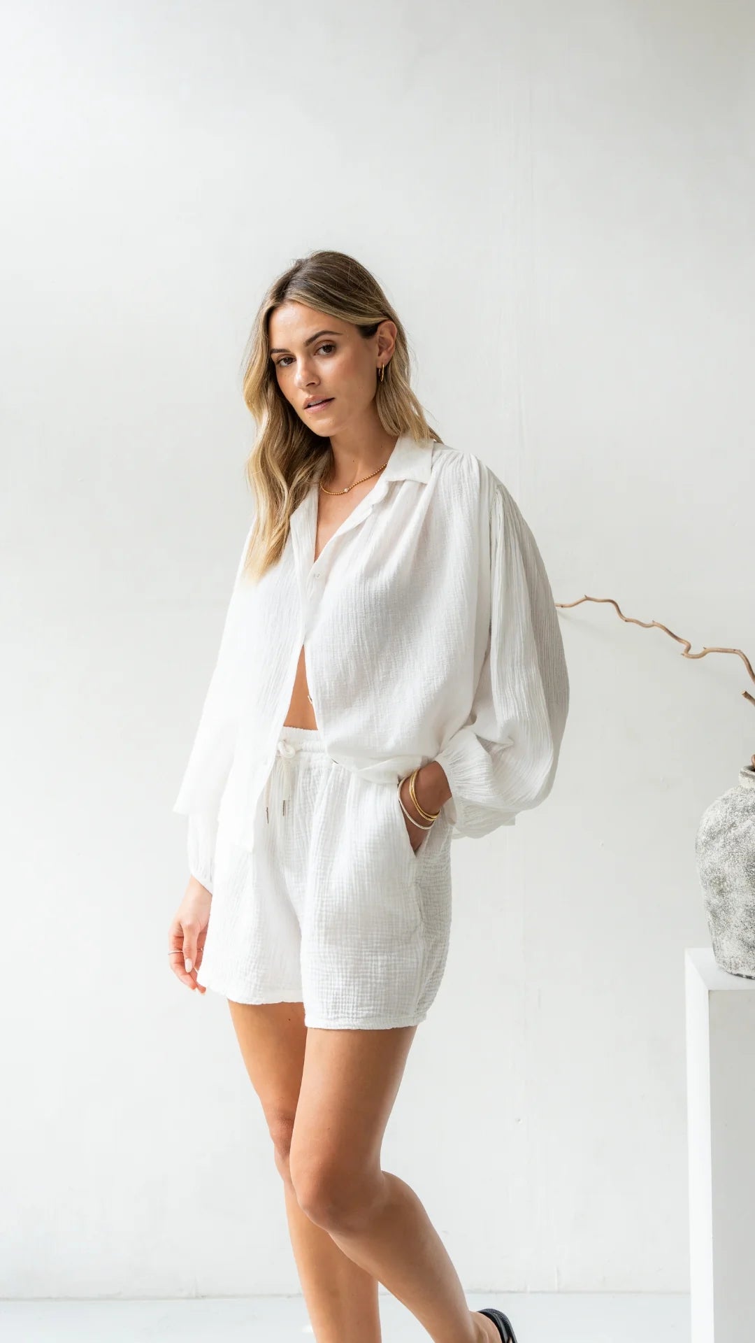 Anais Shorts - White