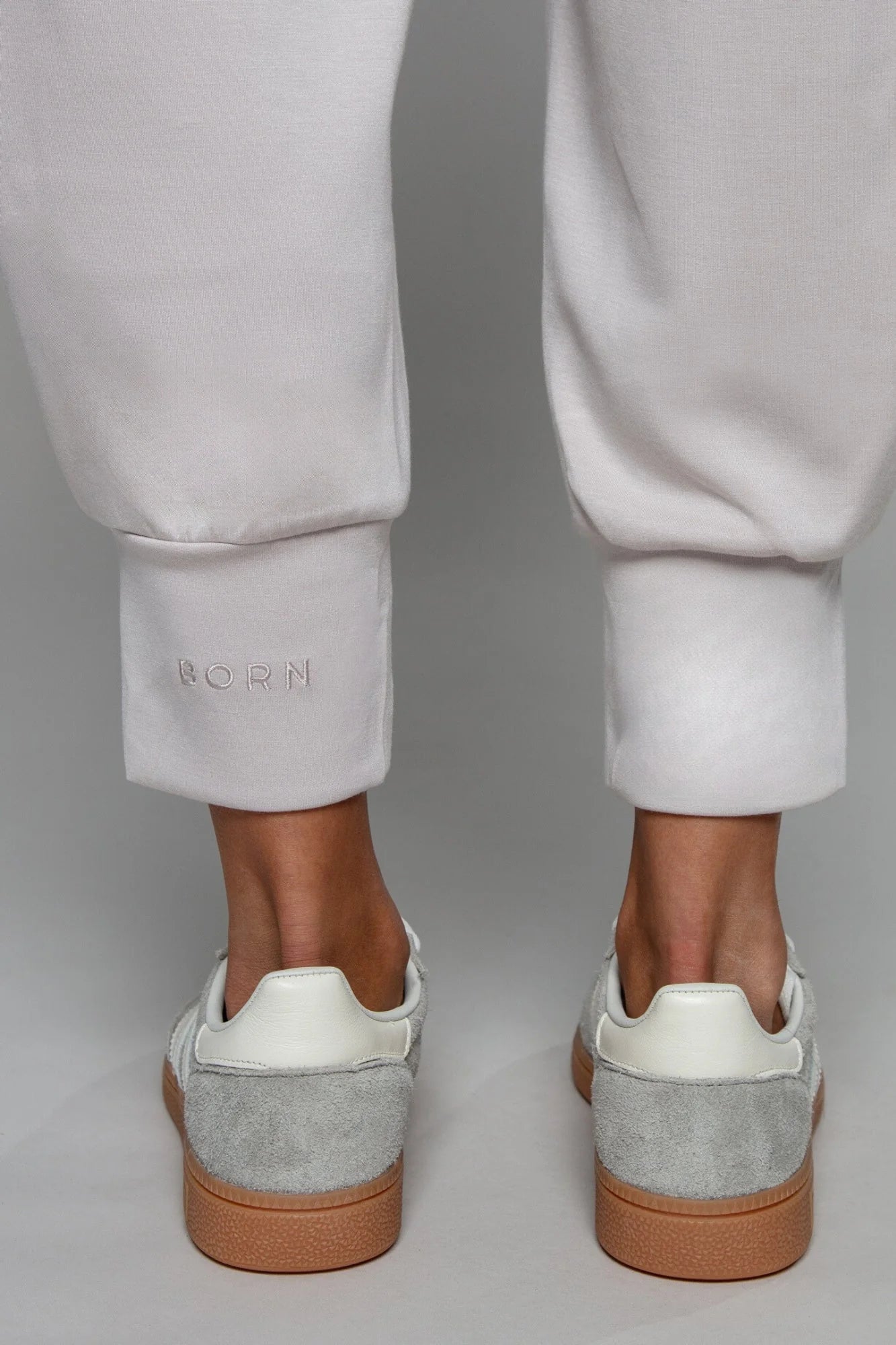 Supersoft Cuffed Sweatpant - Oat - by Born Nouli