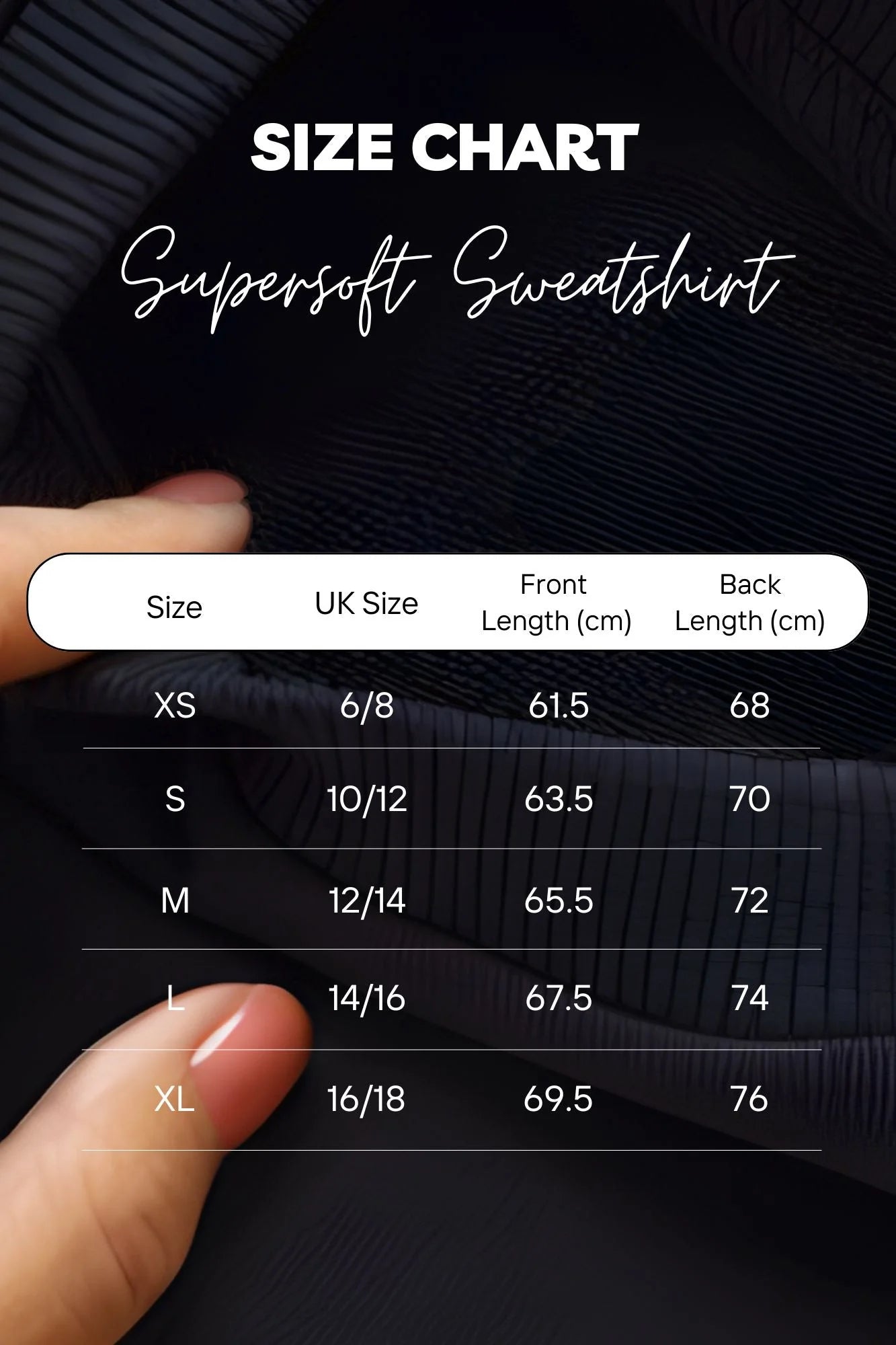 Supersoft Longline Sweatshirt - Black - by Born Nouli