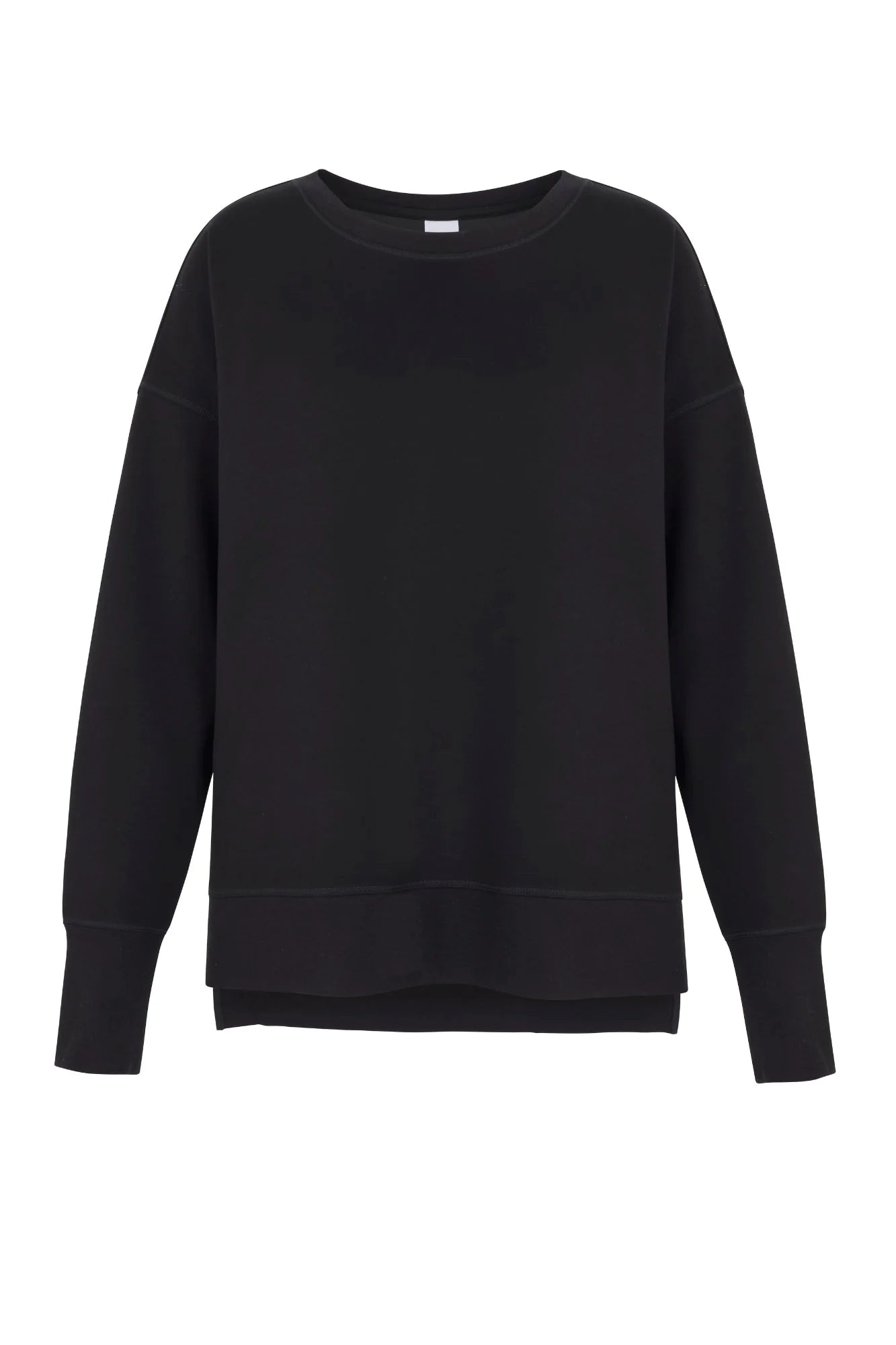 Supersoft Longline Sweatshirt - Black - by Born Nouli