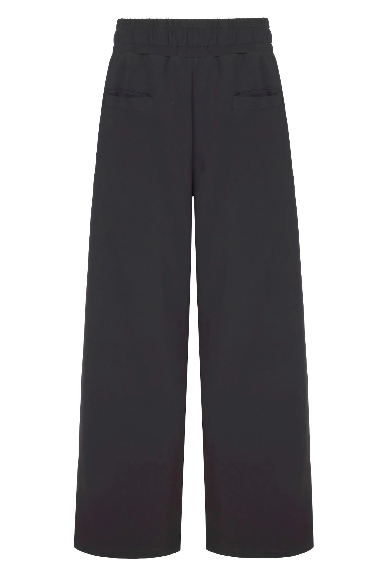 Supersoft Wide Leg Sweatpant - Black - by Born Nouli