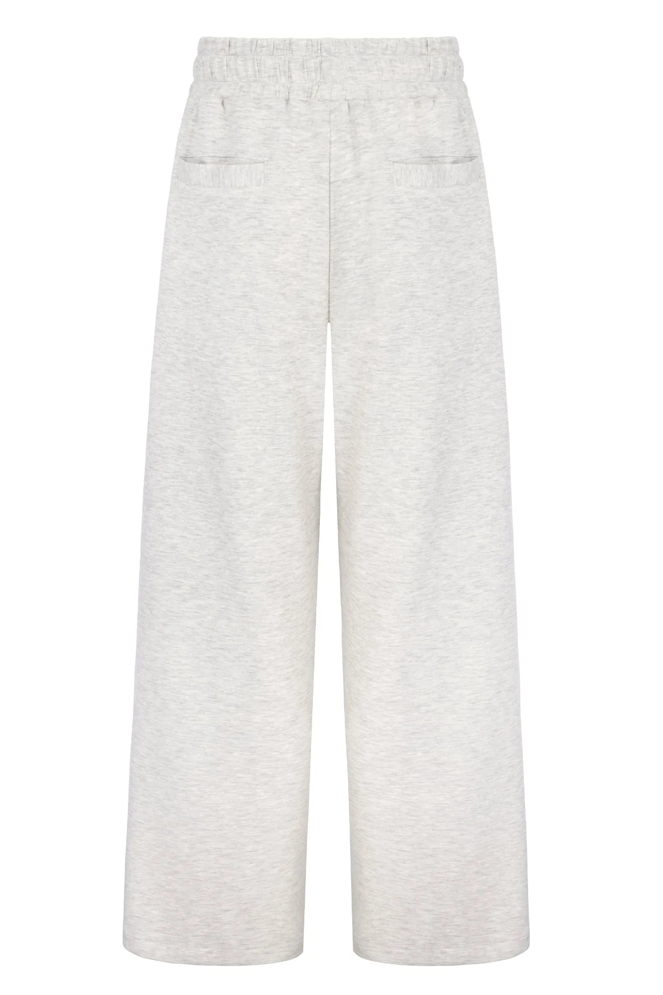 Supersoft Wide Leg Sweatpant - Oat Marl - by Born Nouli