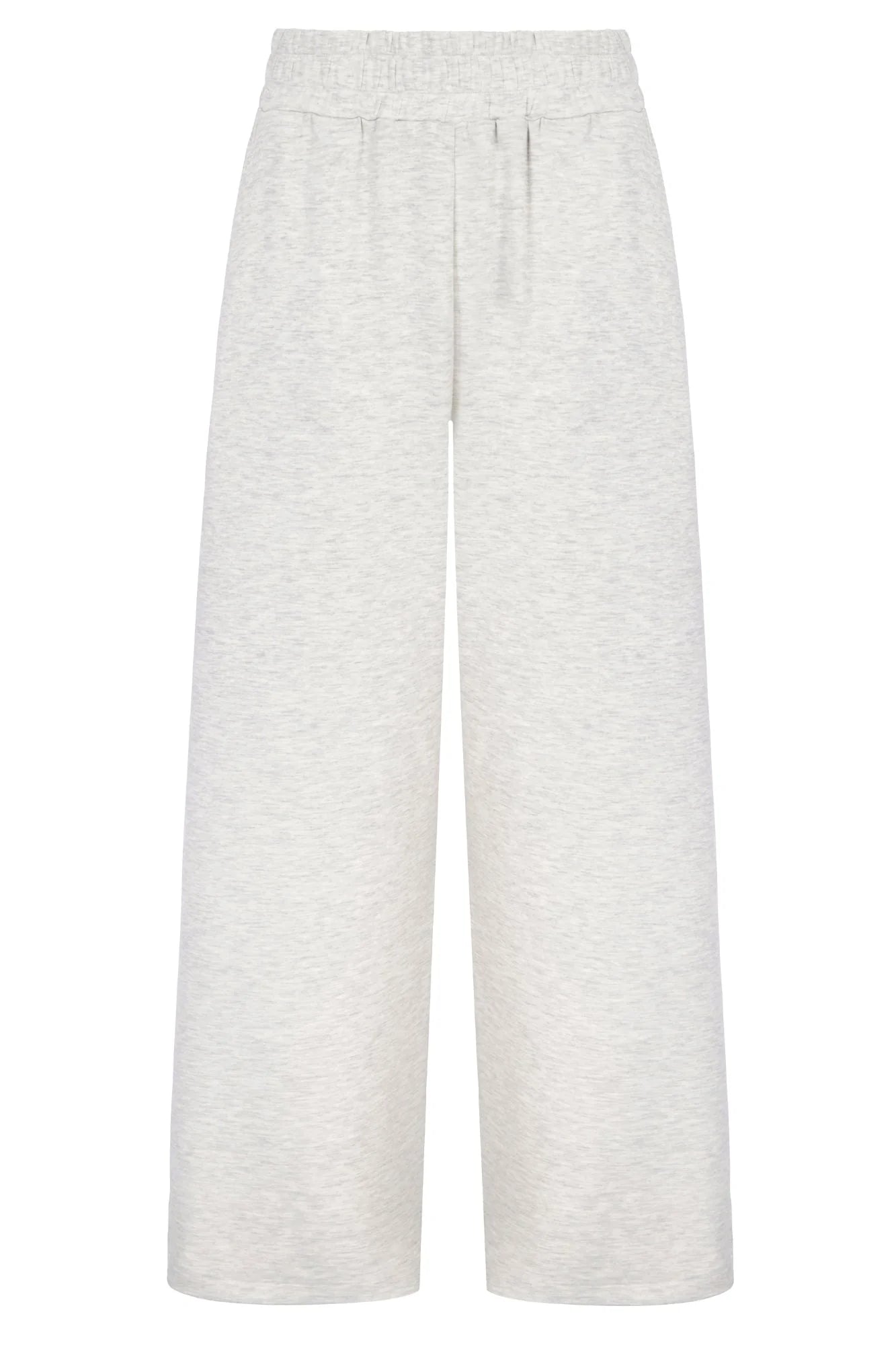 Supersoft Wide Leg Sweatpant - Oat Marl - by Born Nouli