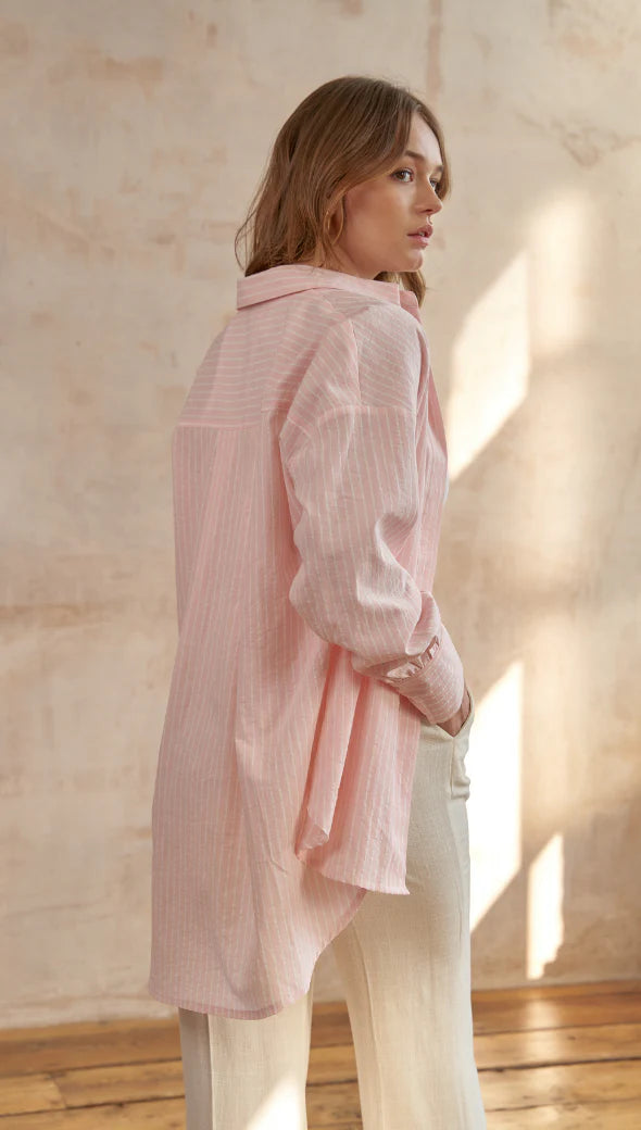 Taylor Shirt - Pink Stripe - by Chali