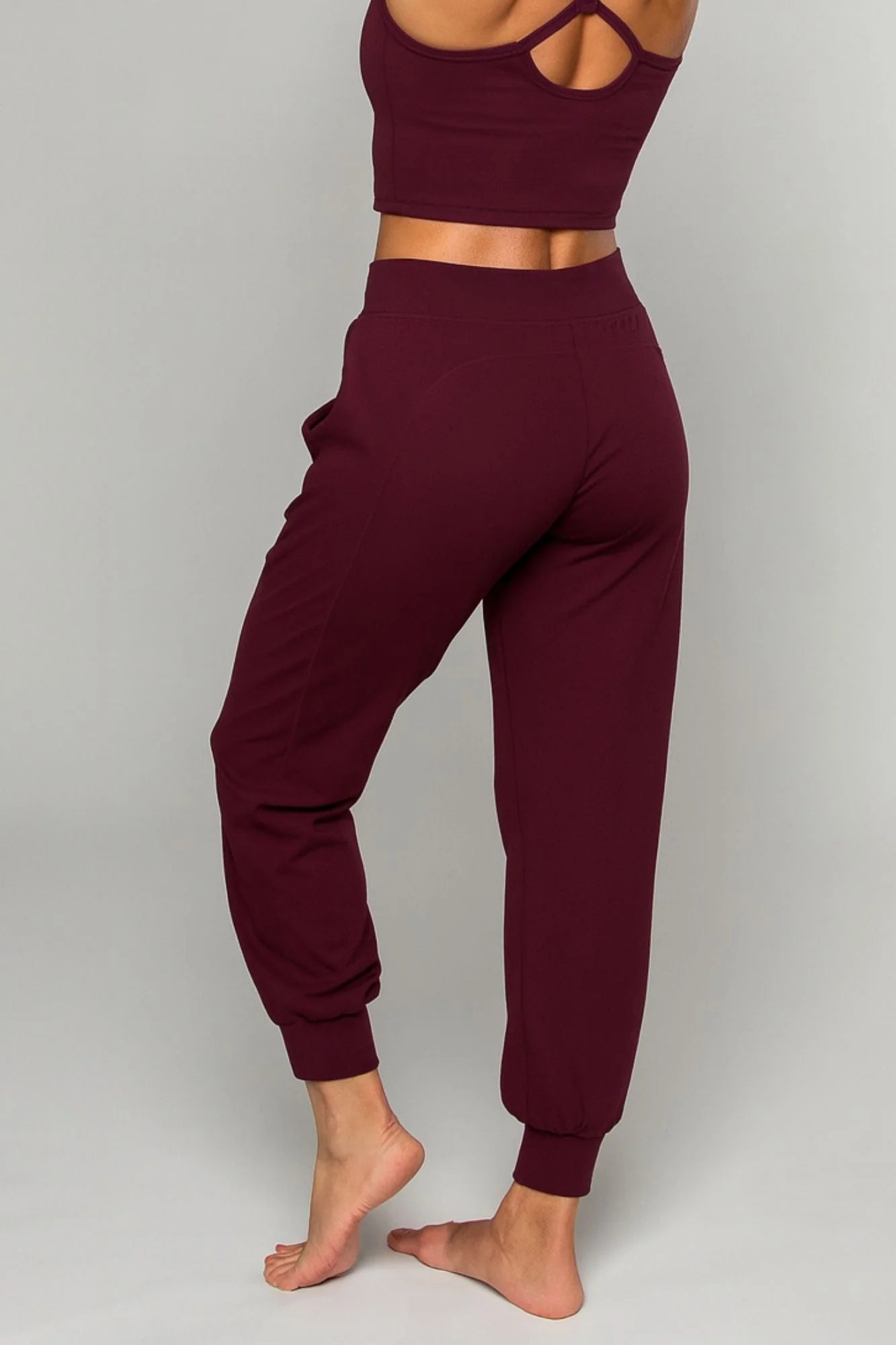 Tula Harem Yoga Pant - Black Cherry - by Born Nouli