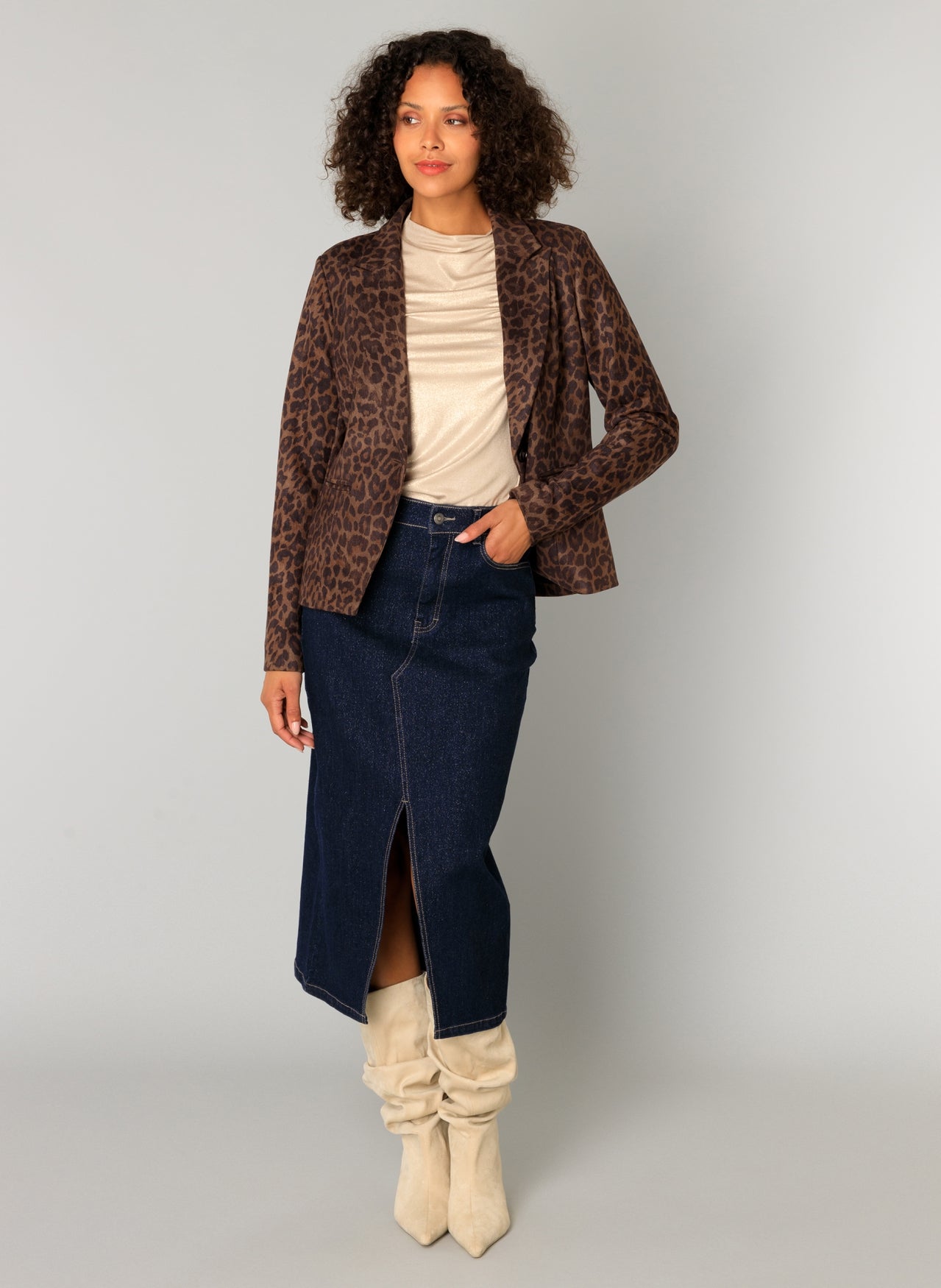 Clarissa Animal Print Blazer - by Yest