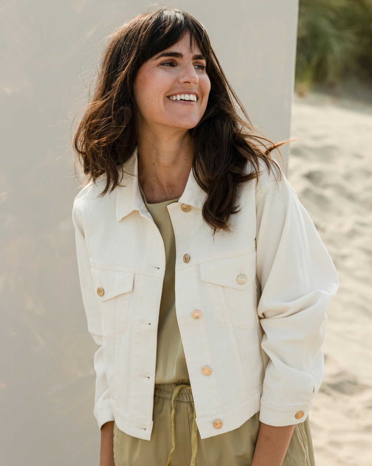 Saartje Ivory Denim Jacket - by Yest