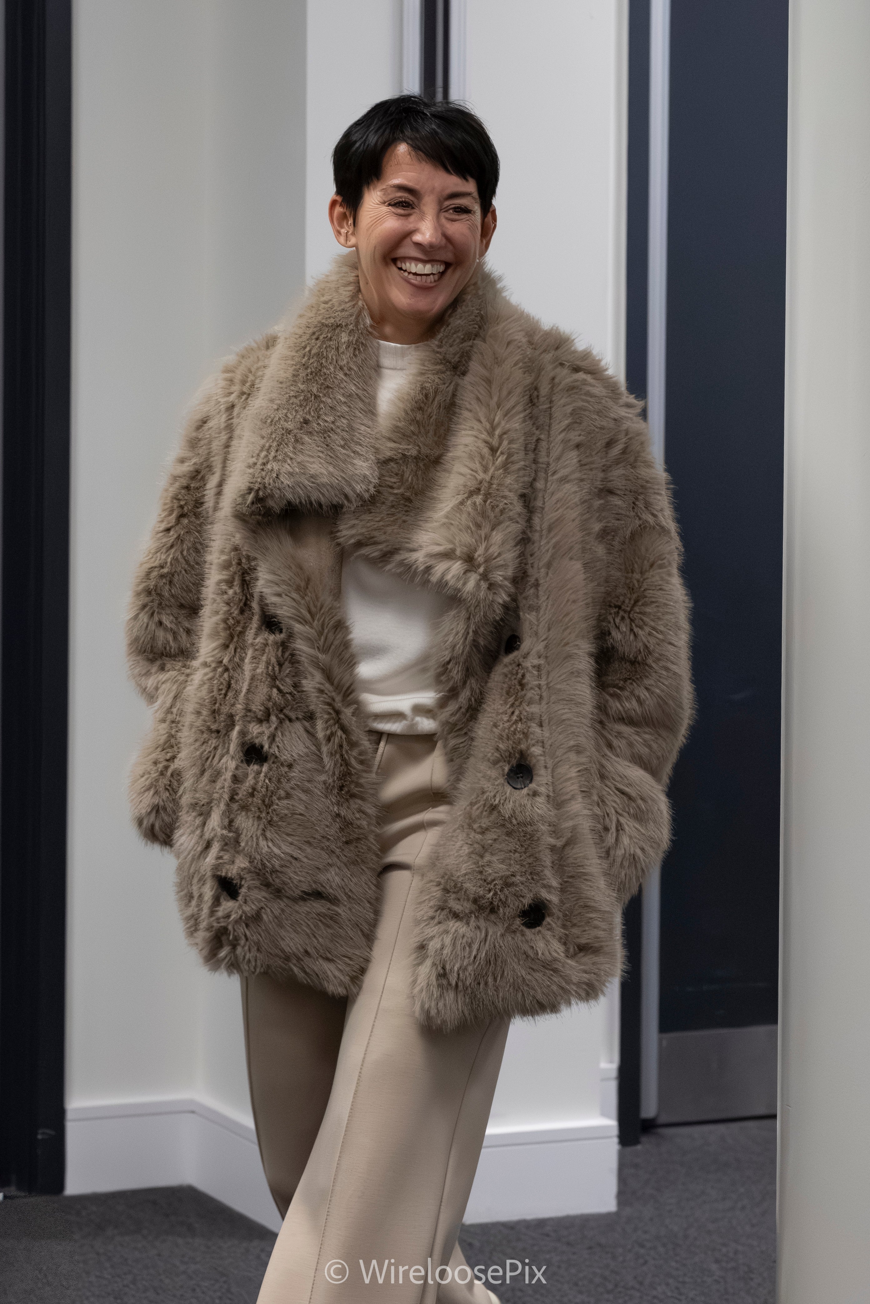 Reversible Faux Fur Coat