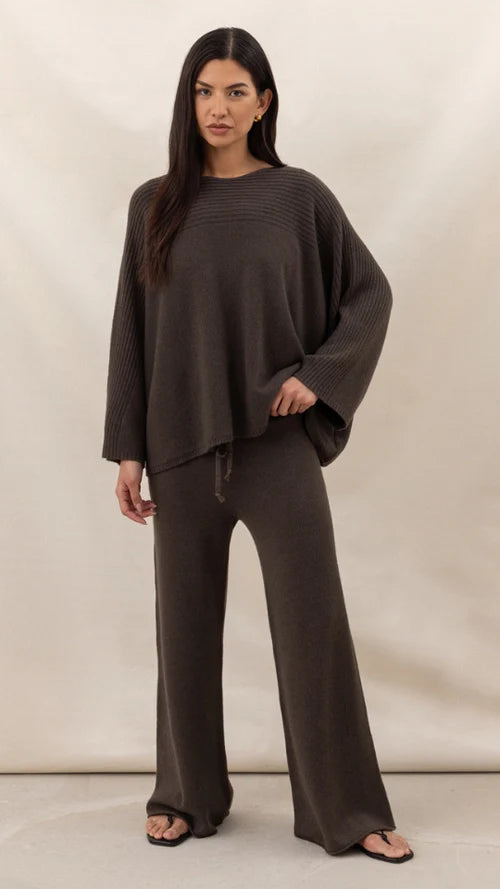 Cora Sweater - Dark Espresso - by Charli