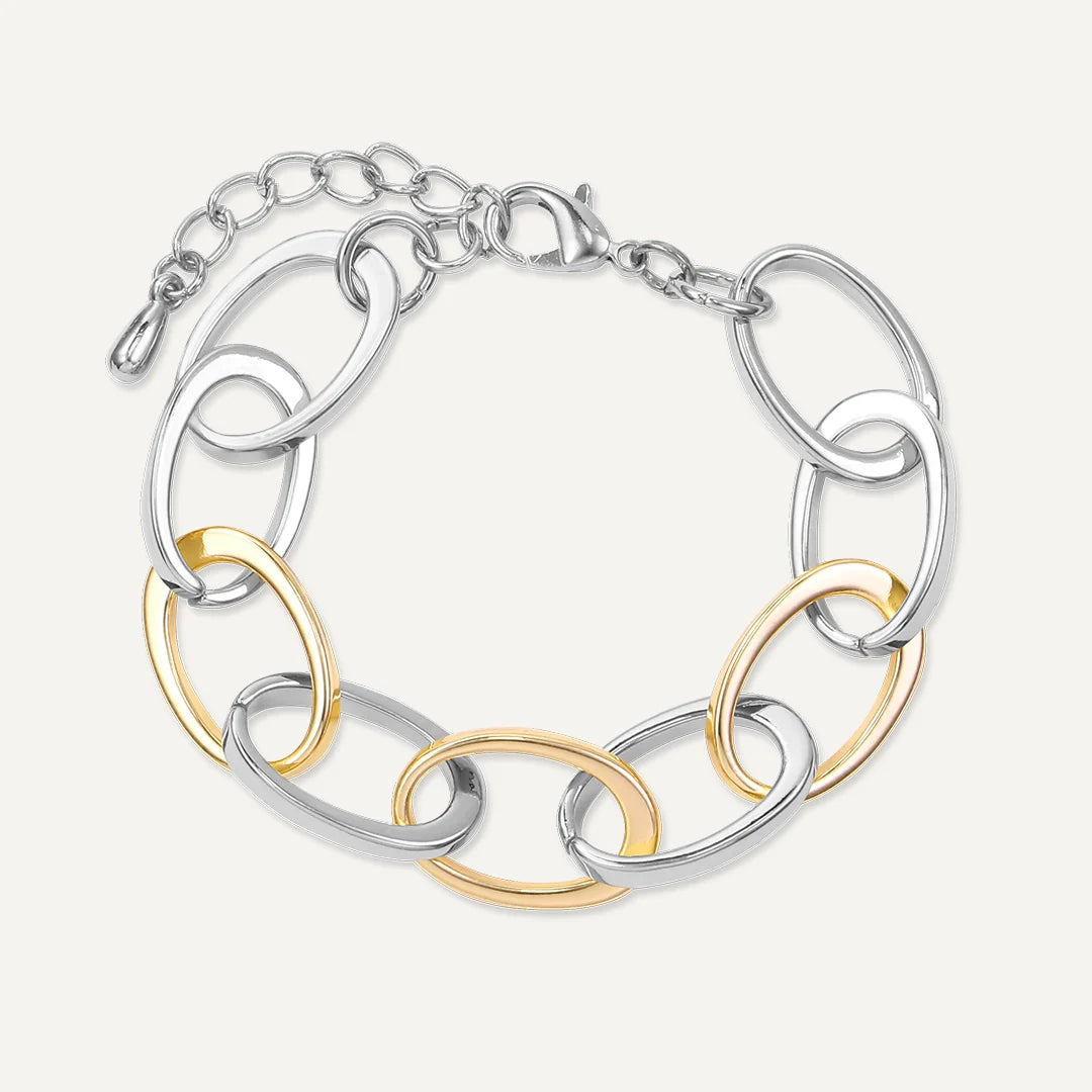 Gold & Silver Tone Clasp Bracelet
