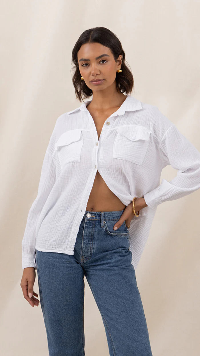 Antoneta Shirt - White - by Charli