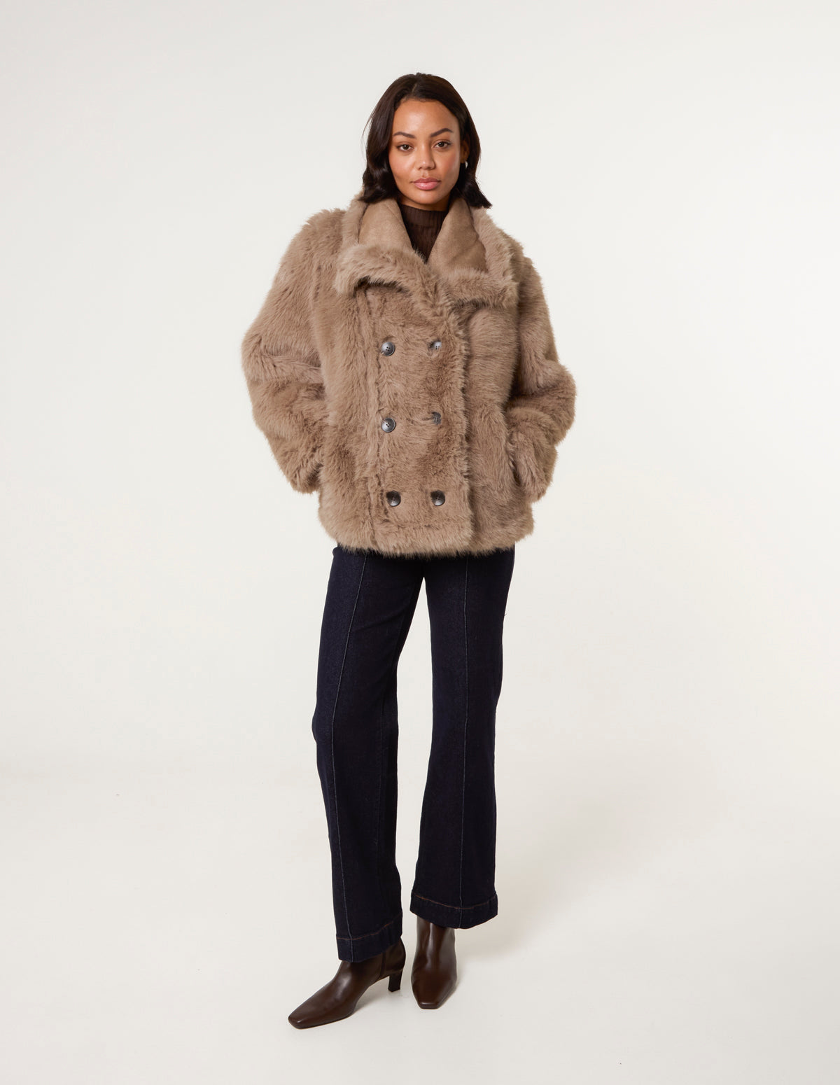Reversible Faux Fur Coat